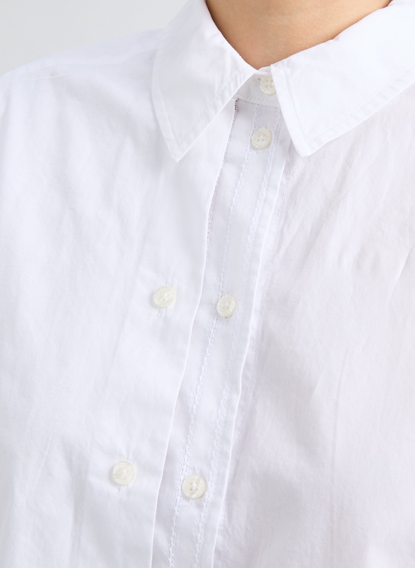 Salasa cotton shirt SAMSOE SAMSOE White