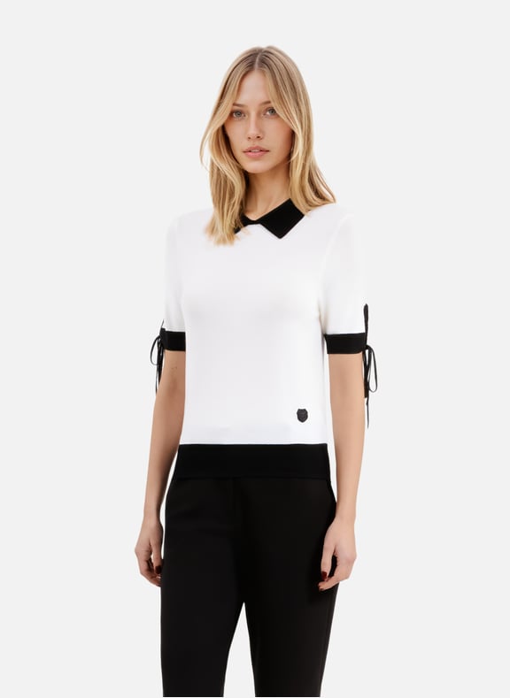 Pull manches courtes Noir by THE KOOPLES THE KOOPLES Pull manches courtes Noir