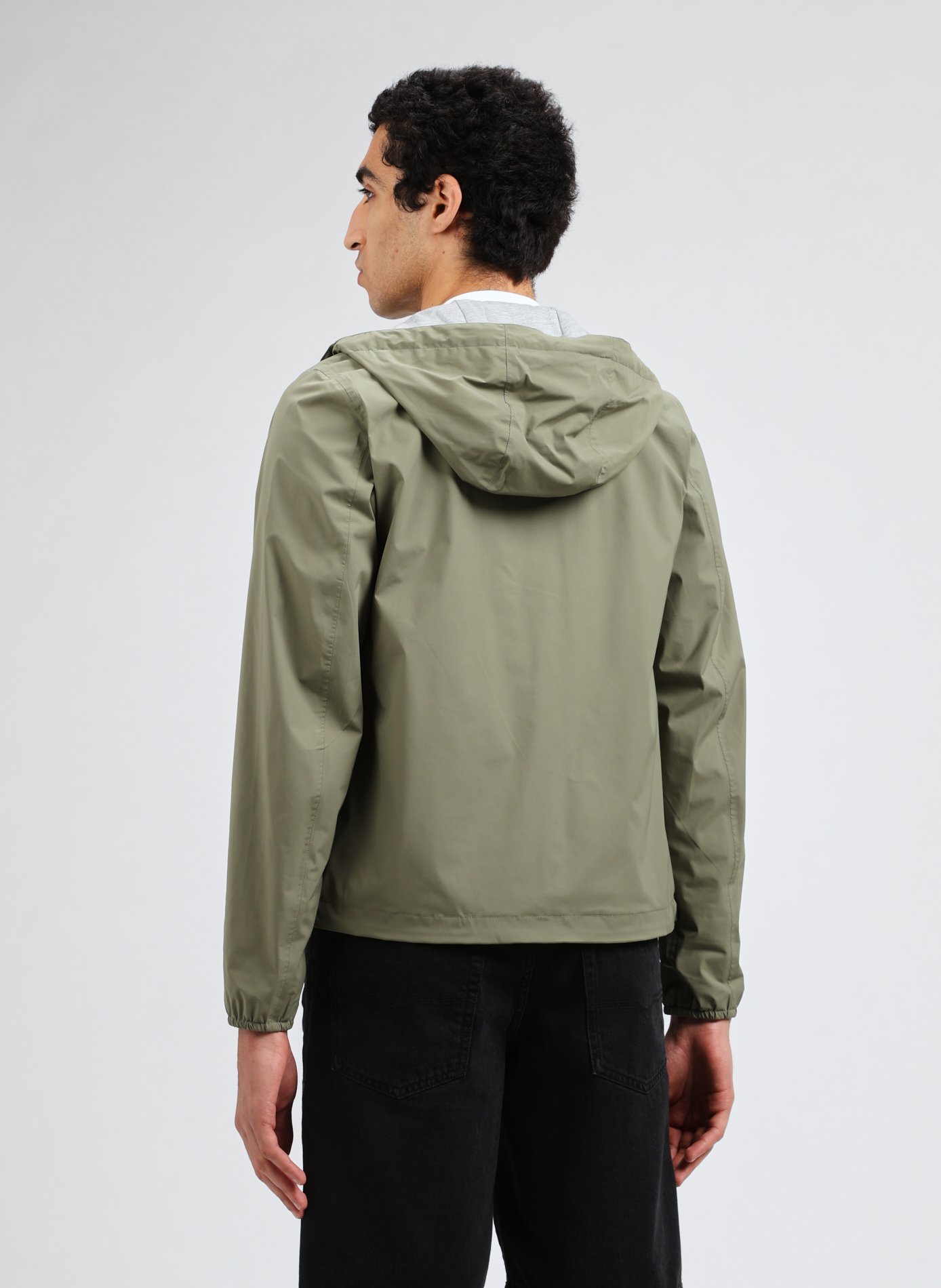 Waterproof hooded jacket K-WAY Green