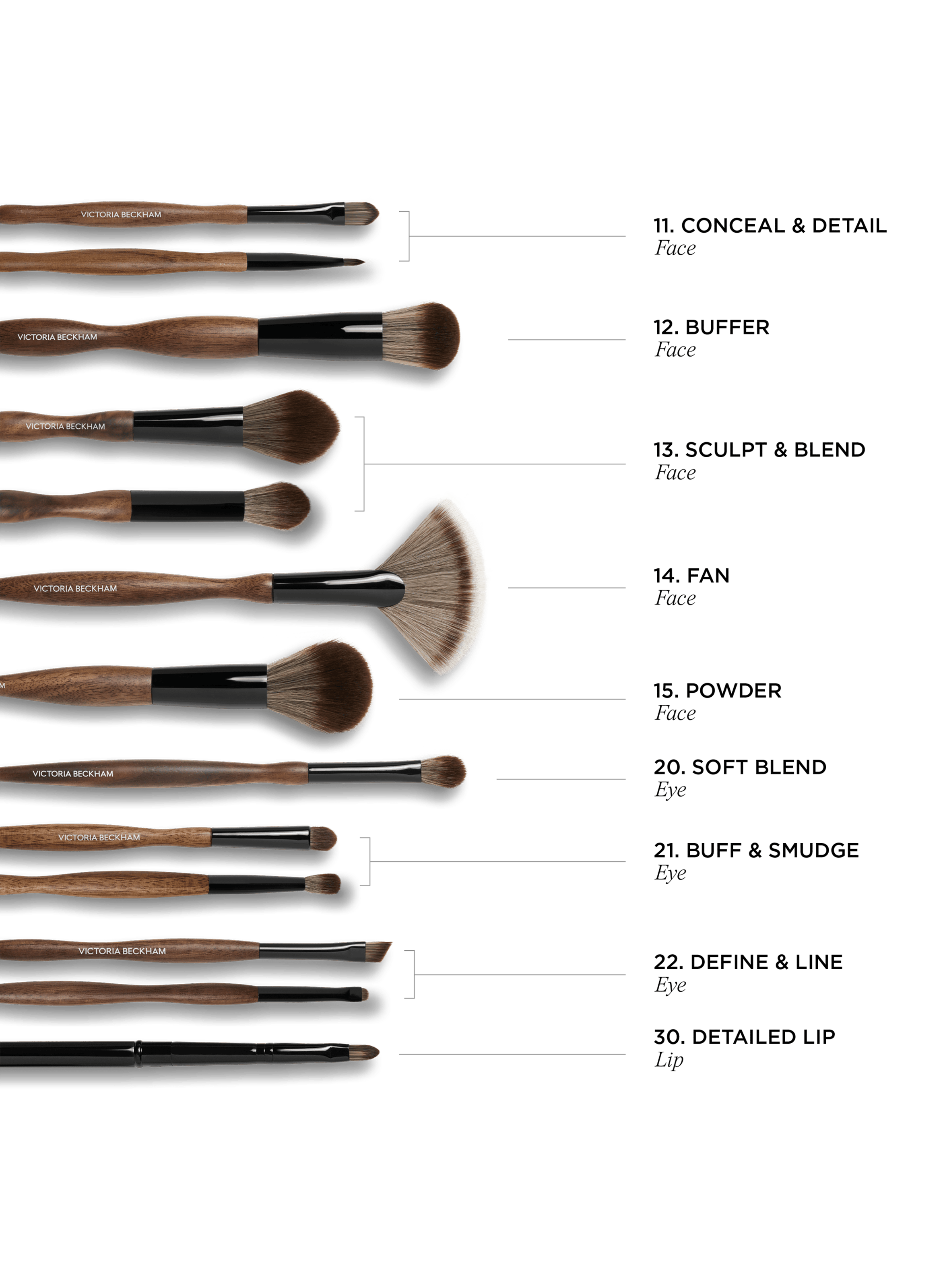 Brush Collection - 22 Define & Line VICTORIA BECKHAM No color