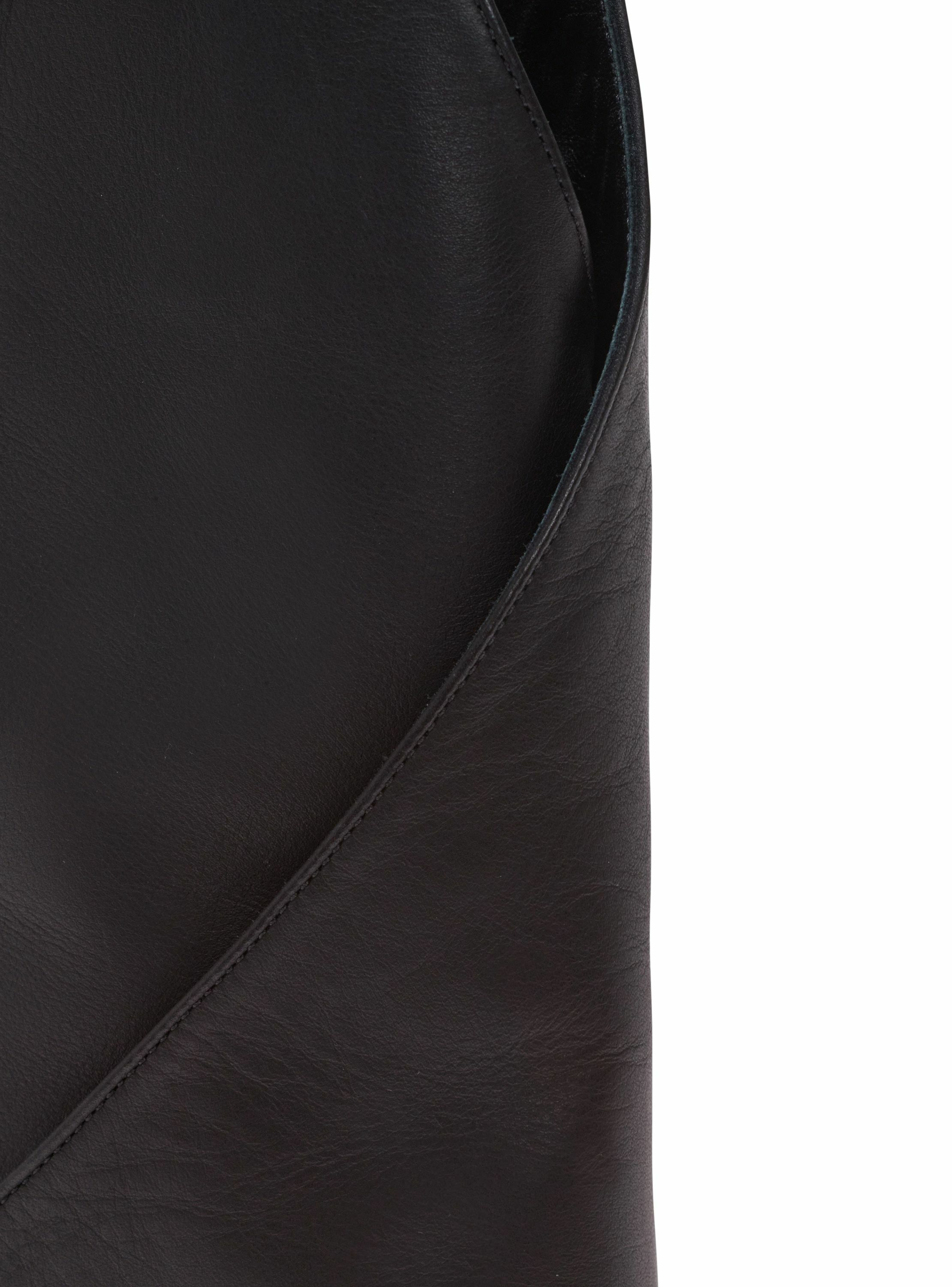 Bottes à talons twist en cuir BALMAIN Noir