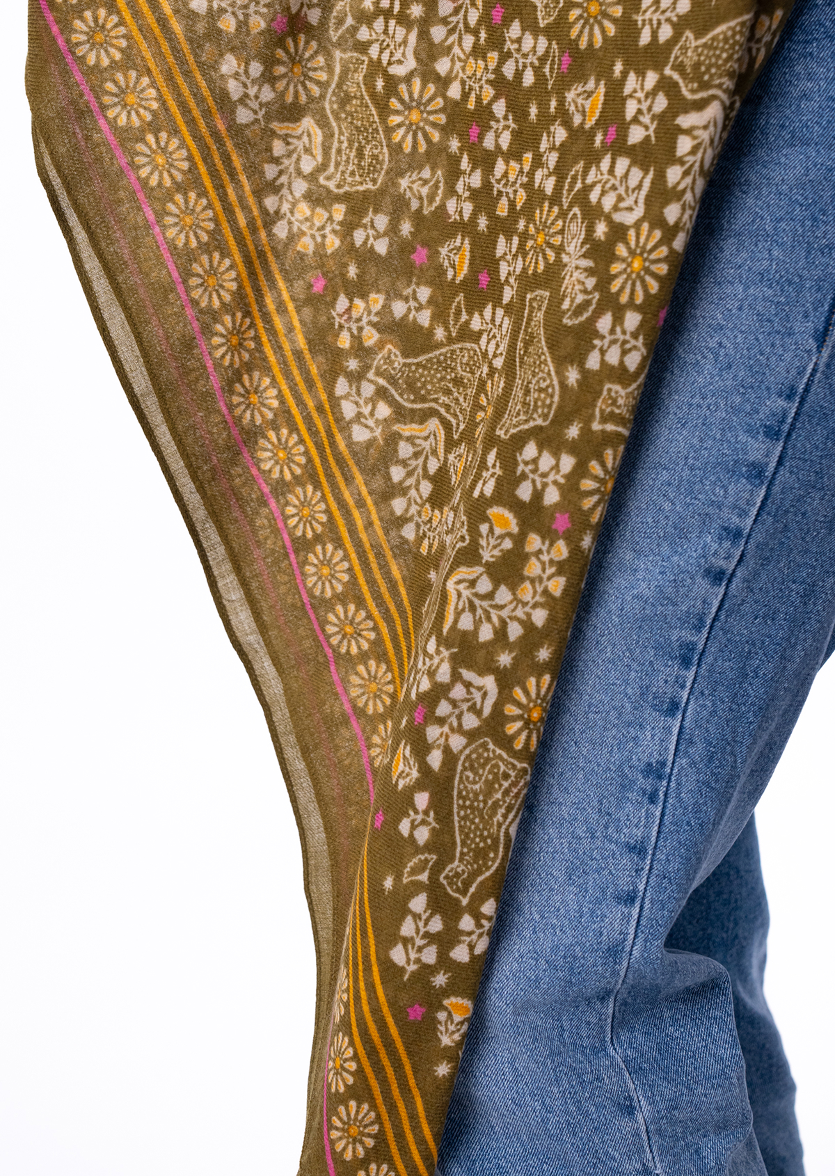 Foulard en laine constance BILLYBELT Kaki