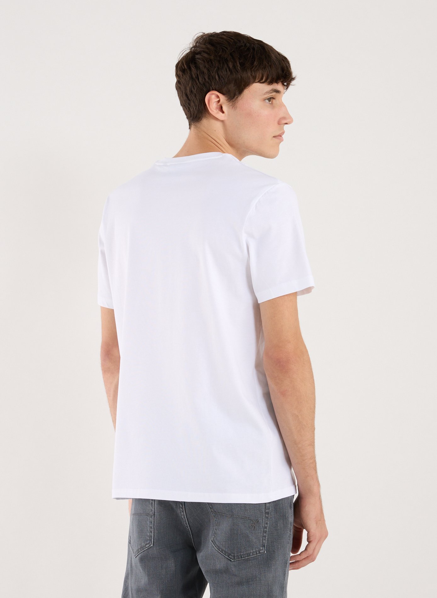 Biker-style cotton t-shirt LYLE & SCOTT White
