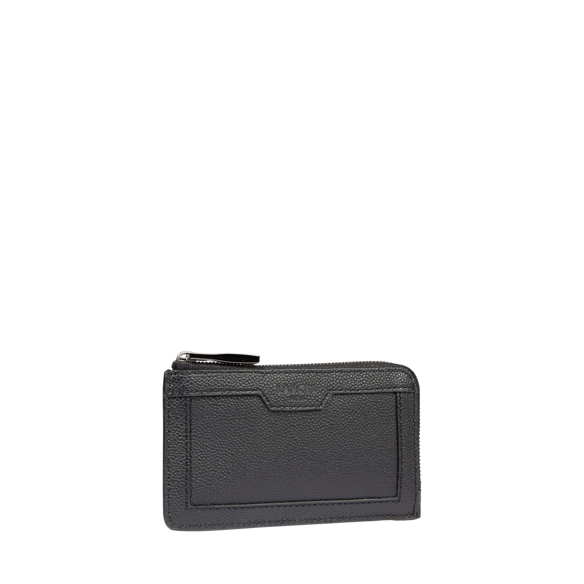 Porte-cartes zippé   charlie de lancel en cuir LANCEL Noir