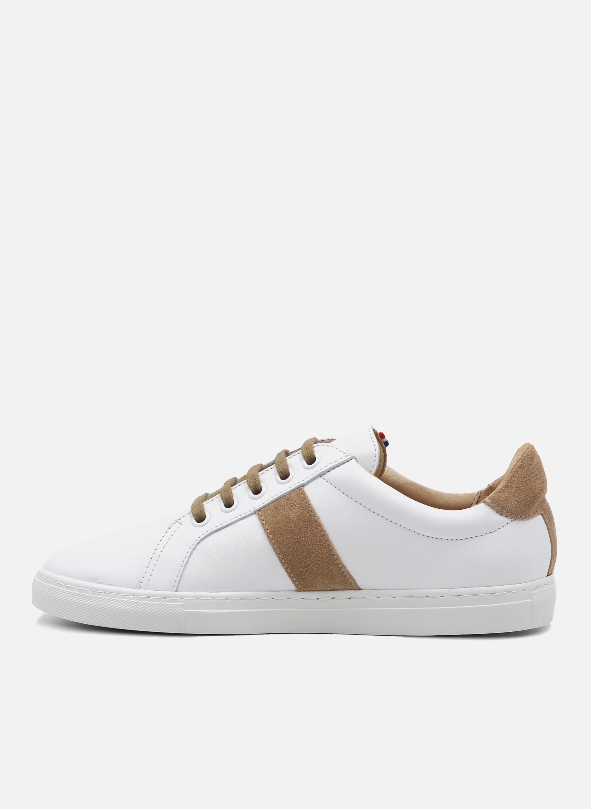 Baskets mif cuir JULES & JENN Blanc