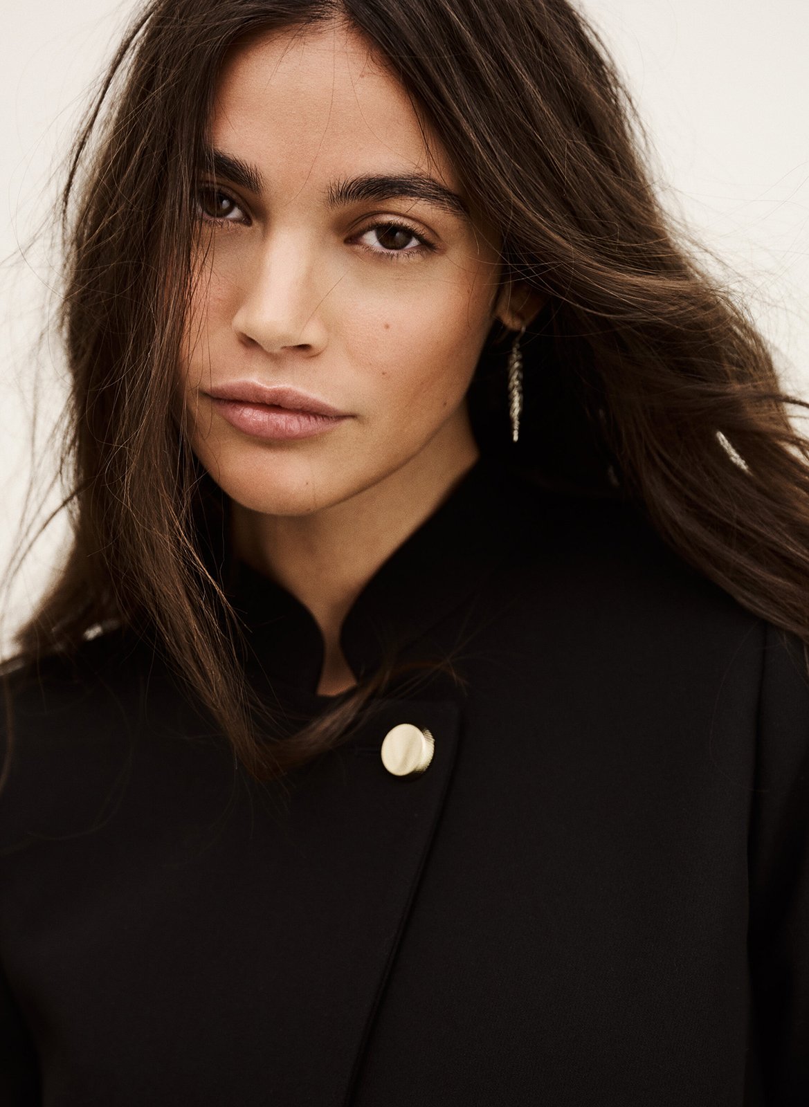 Veste col officier chroma BA&SH Noir