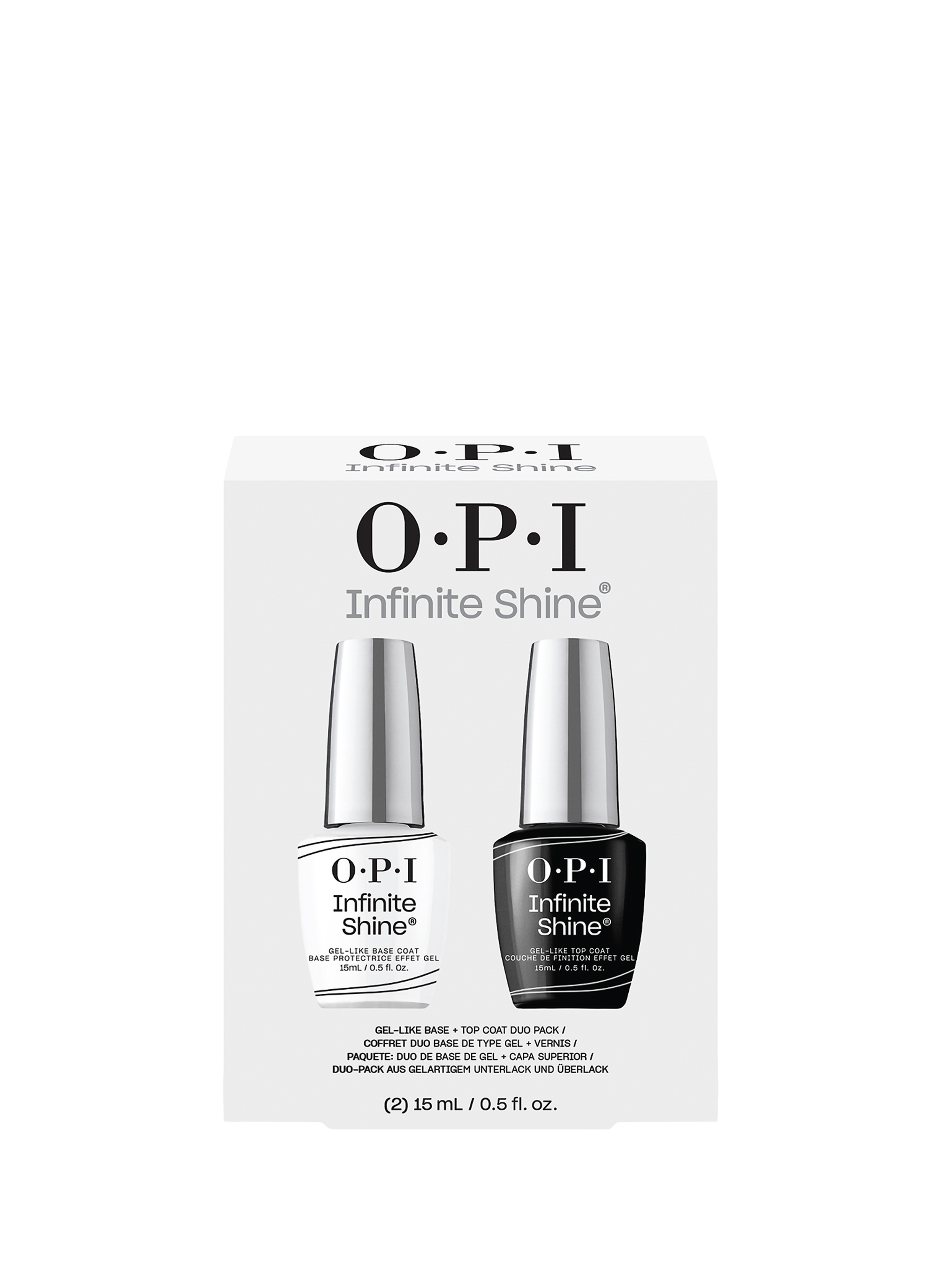 Duo Pack Base & Top Coats Infinite ShineBase et Top Coats longue tenue effet gel OPI No color
