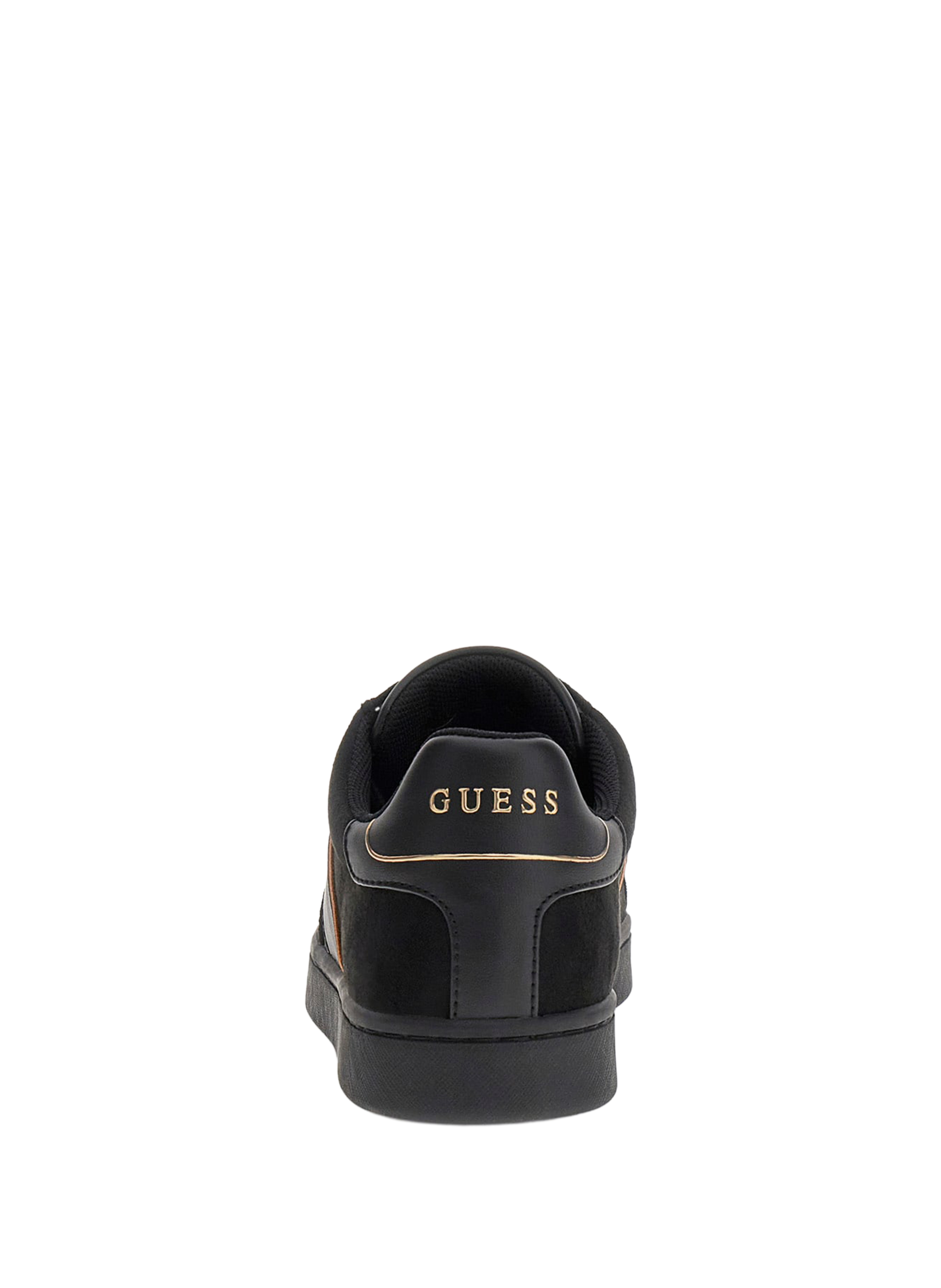 Baskets bi-matière à logo GUESS Noir