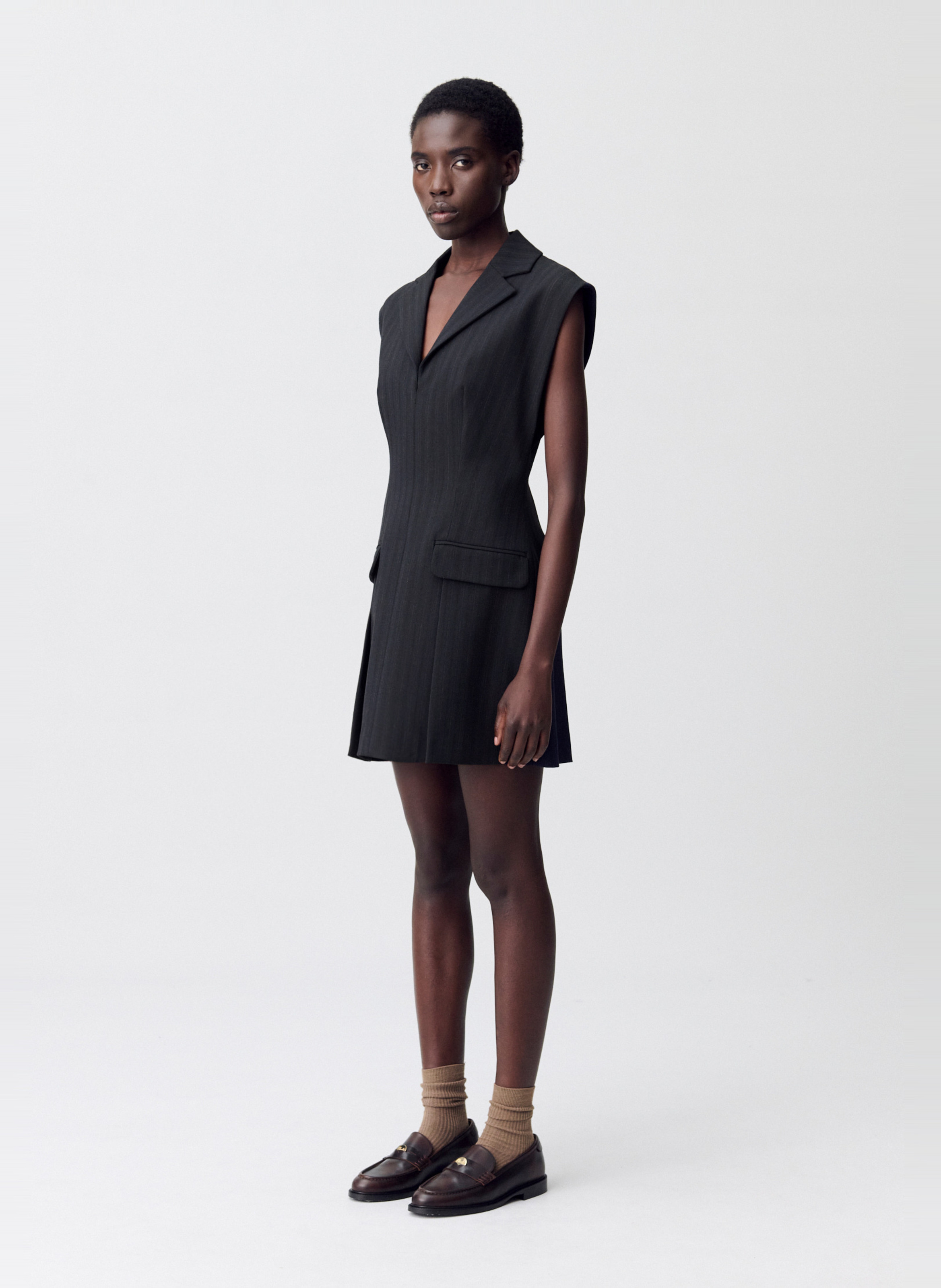 Robe courte col tailleur rameau CLAUDIE PIERLOT Multicolore