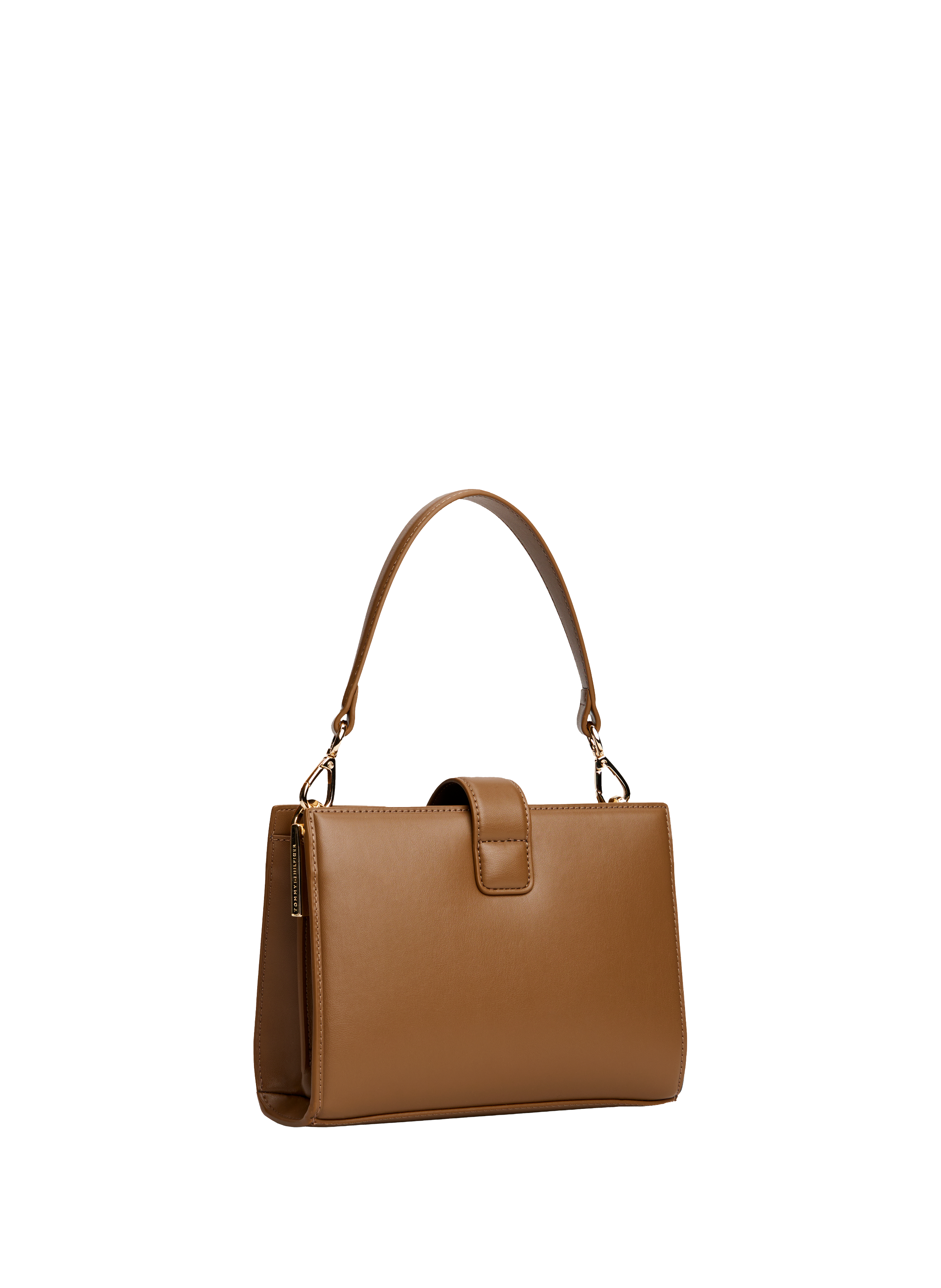 Handbag with logo clasp TOMMY HILFIGER Brown