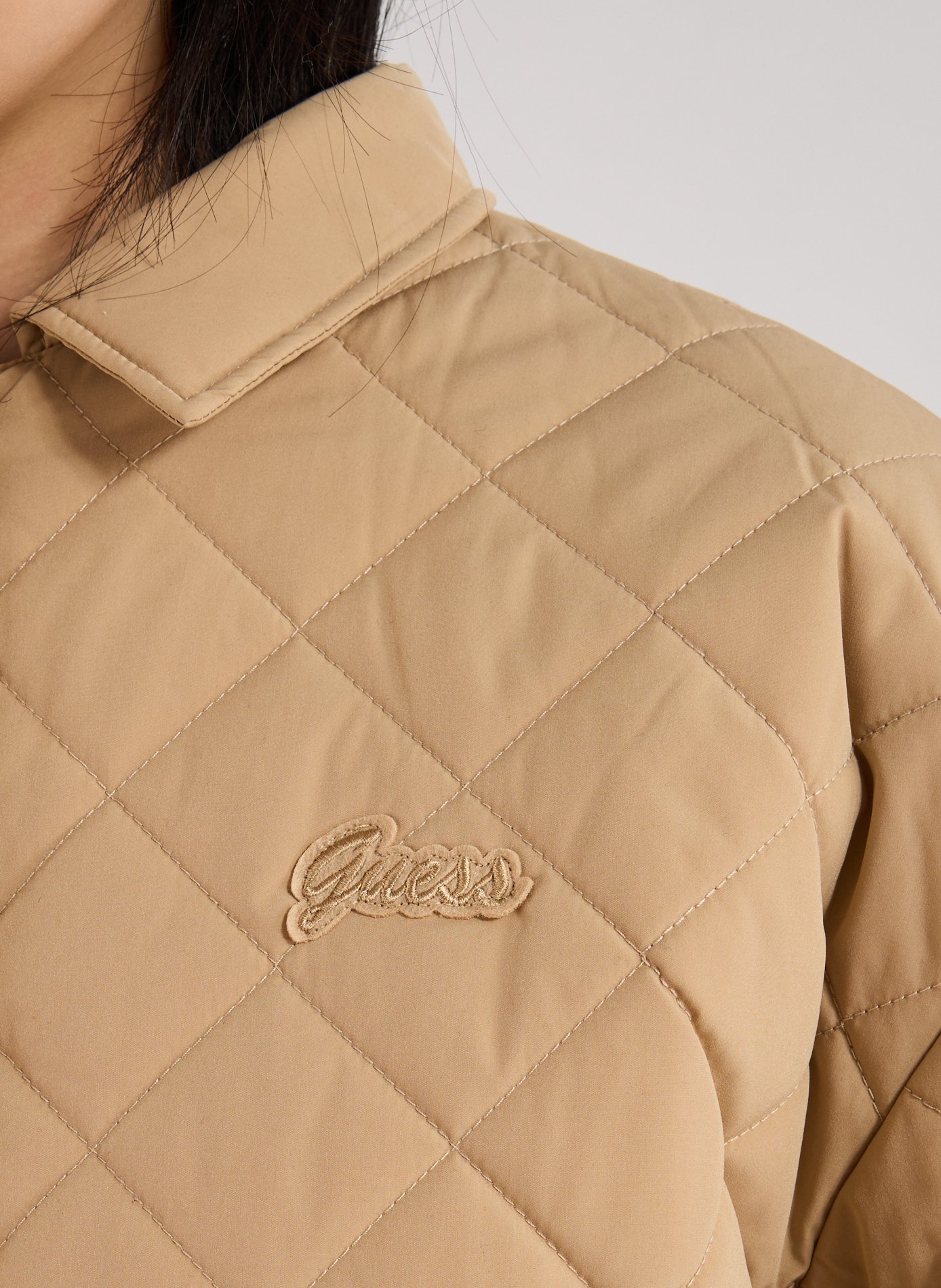 Veste matelassée col classique GUESS Beige