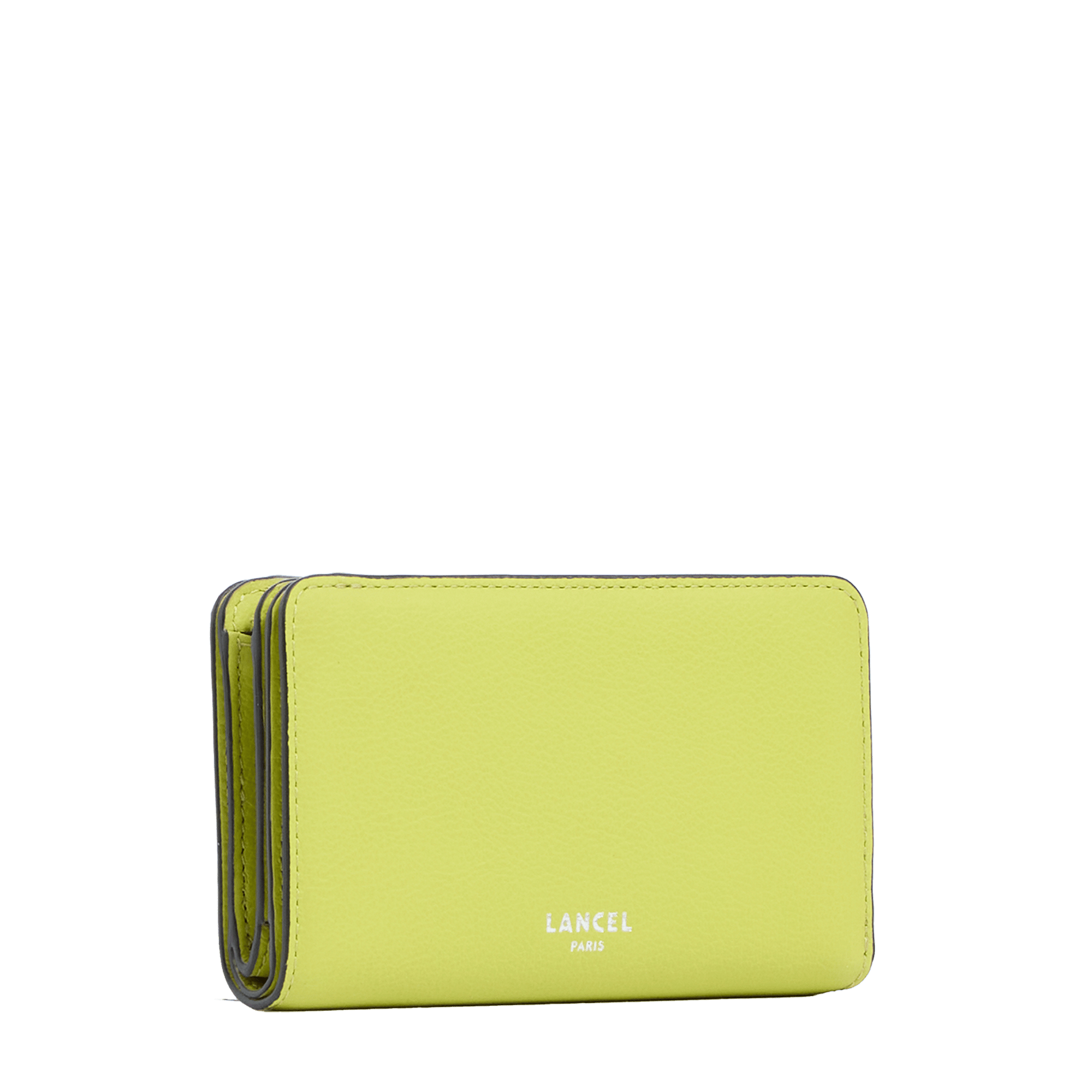 Portefeuille rectangulaire zippé bcbg de lancel en cuir LANCEL Vert
