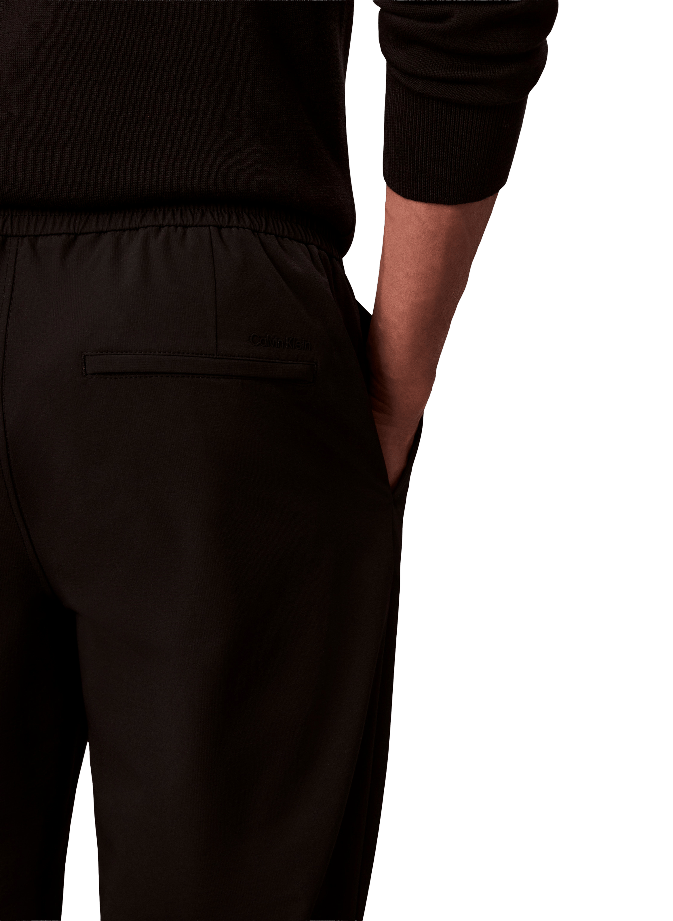 Pantalon uni droit CALVIN KLEIN Noir