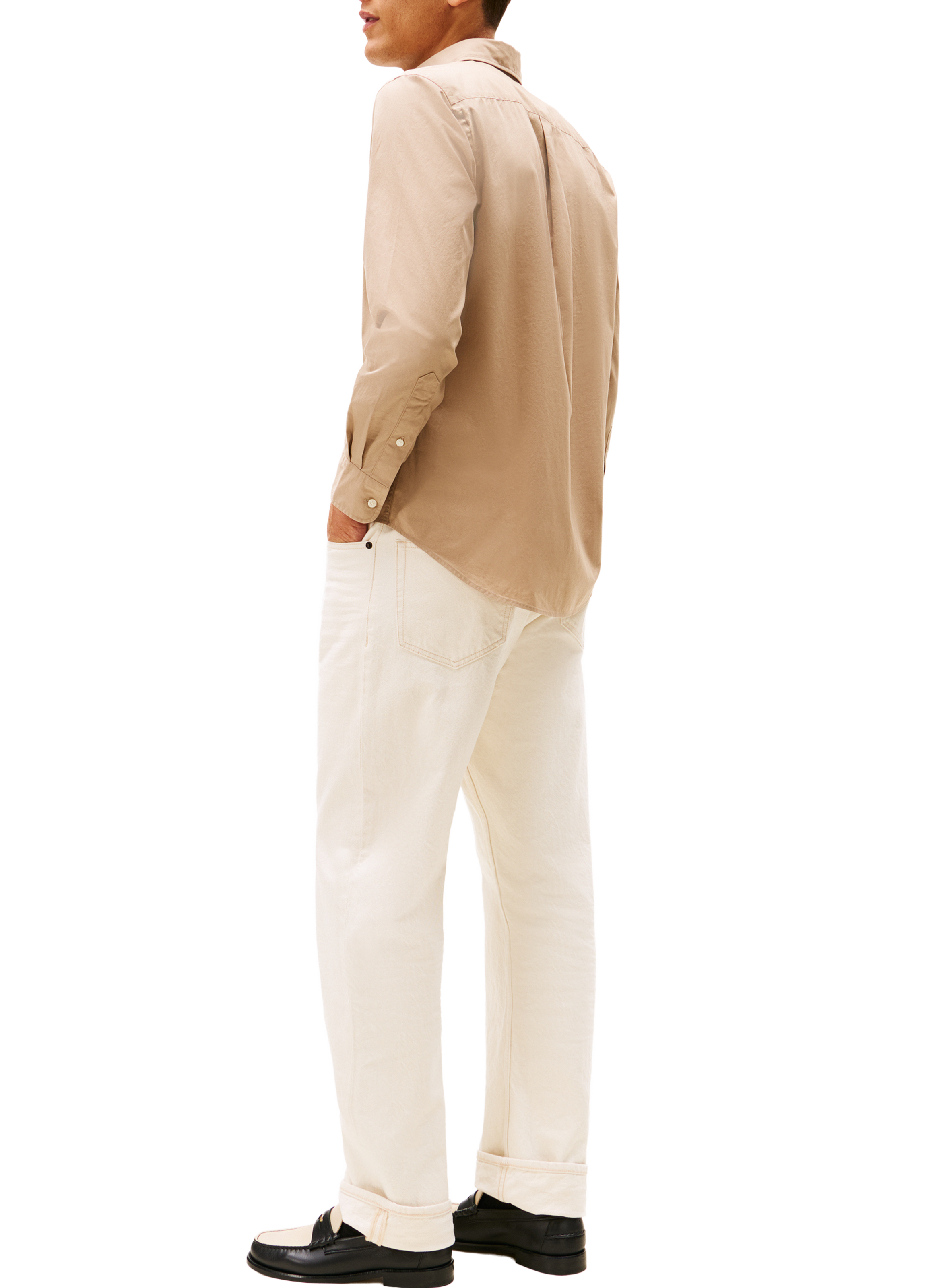 Cotton shirt TOMMY HILFIGER Beige