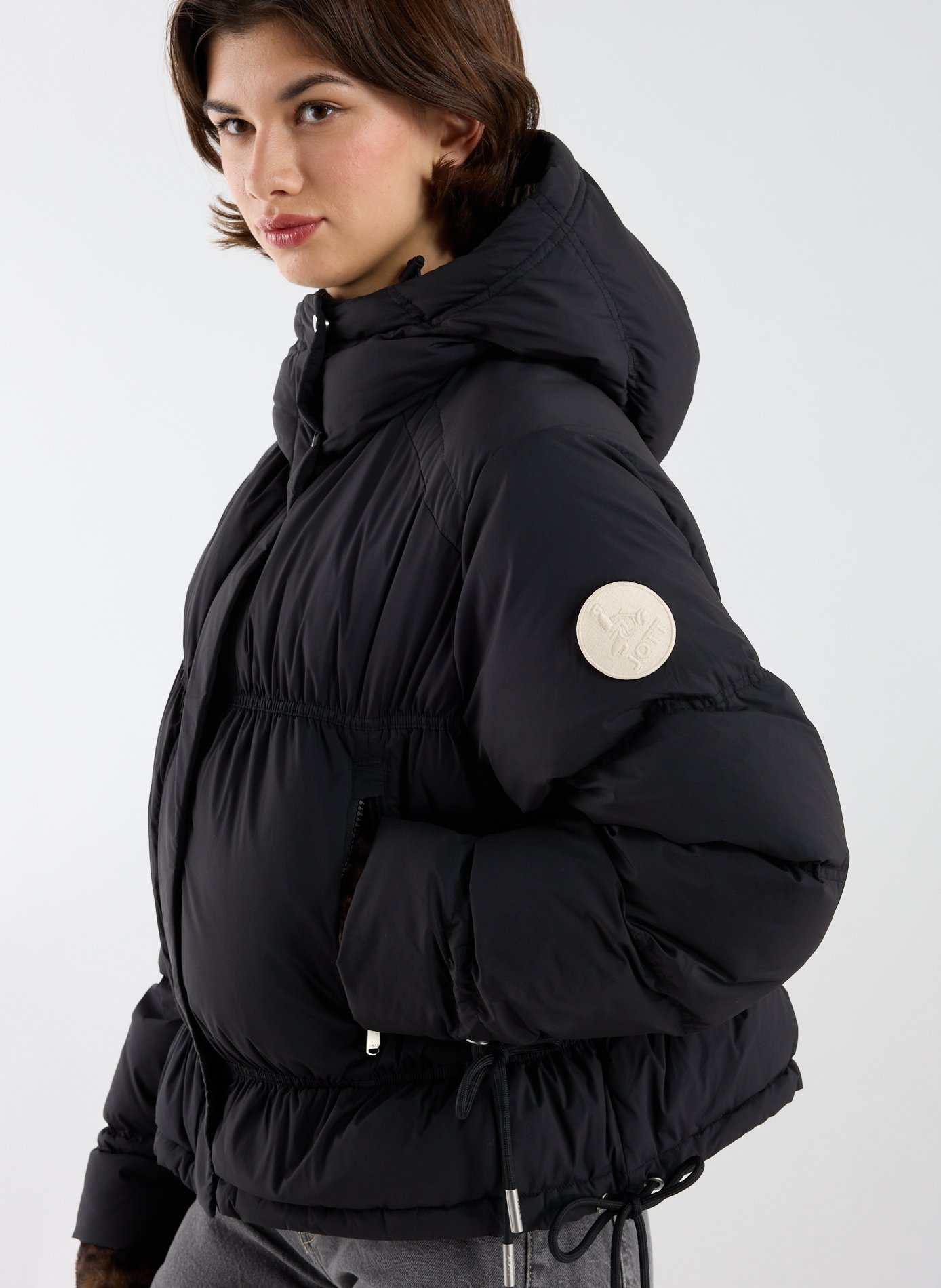 Short quilted down jacket JOTT Black