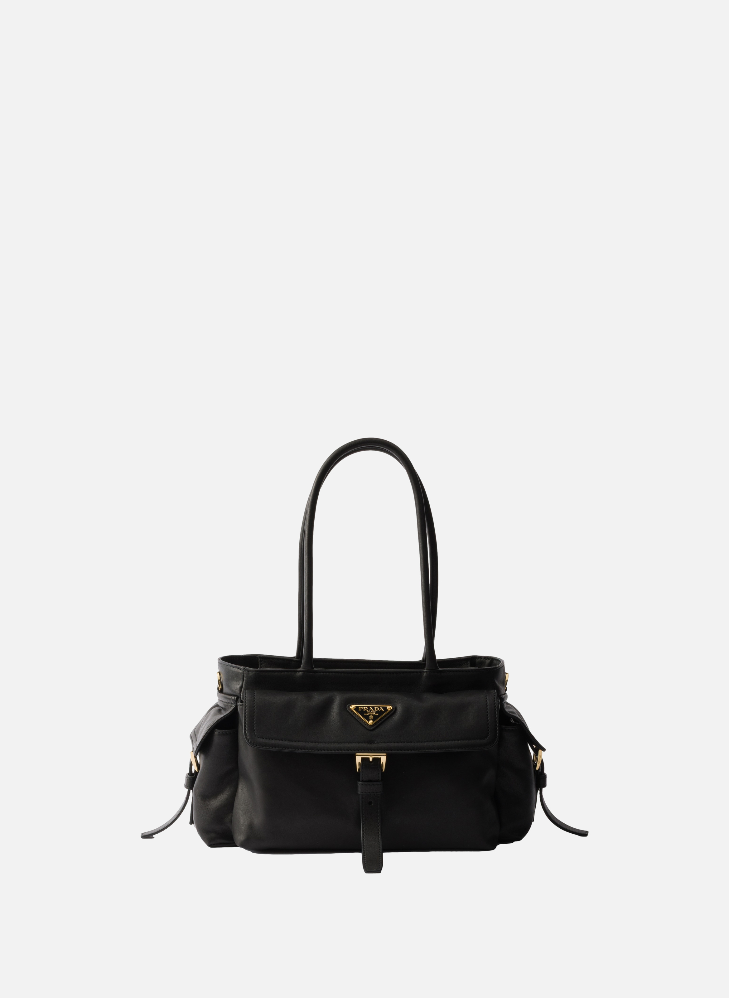 Sac cabas prada explore en cuir nappa PRADA Noir