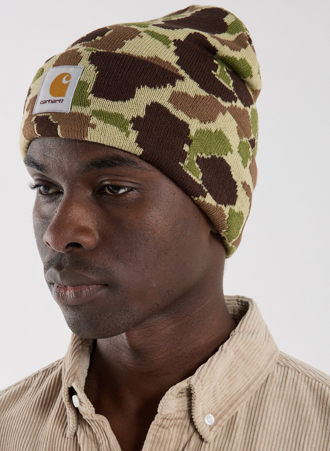 Bonnet imprimé militaire CARHARTT WIP Vert