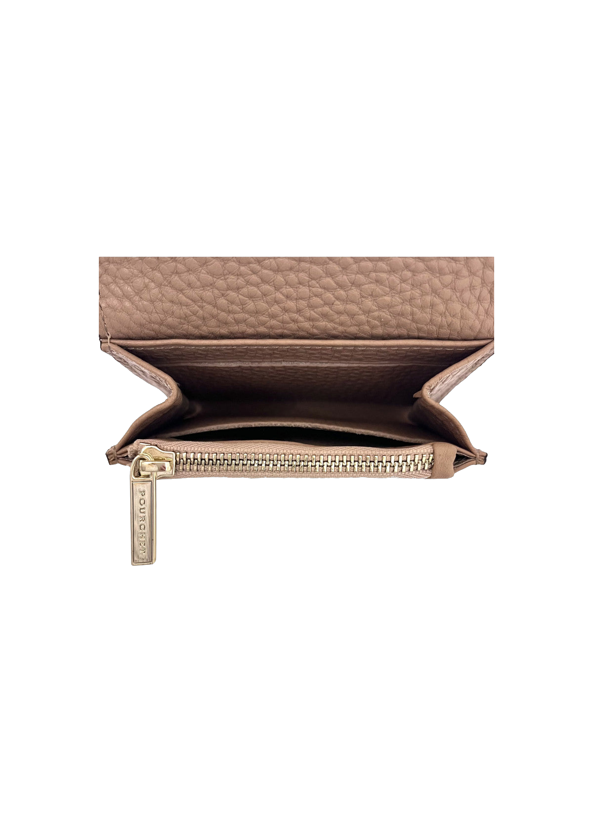 Club | porte-monnaie pm en cuir de veau POURCHET Marron