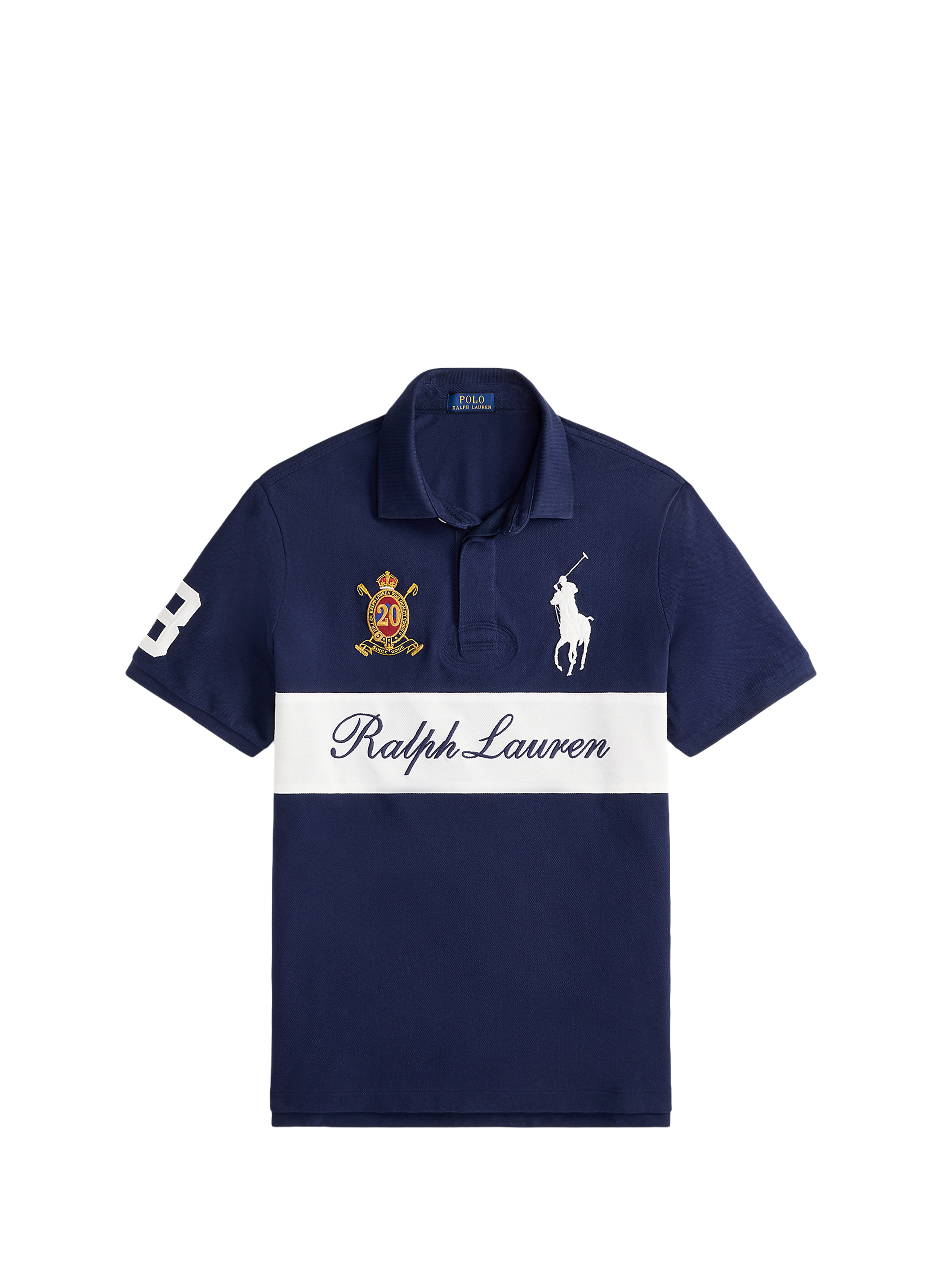 Polo logoté en coton POLO RALPH LAUREN Bleu
