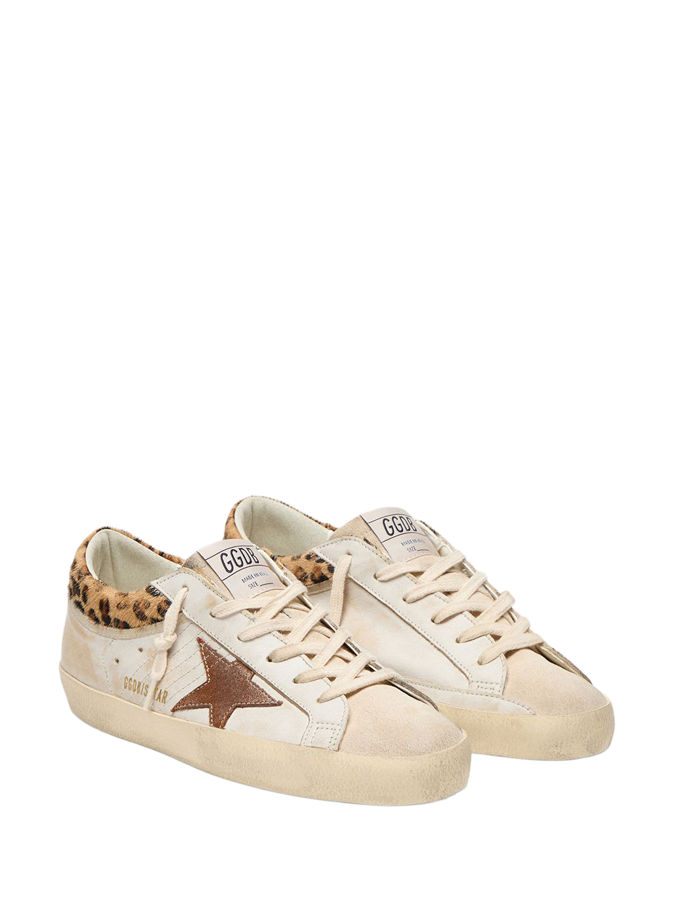 Basket with printed detail in leather GOLDEN GOOSE Multicolour