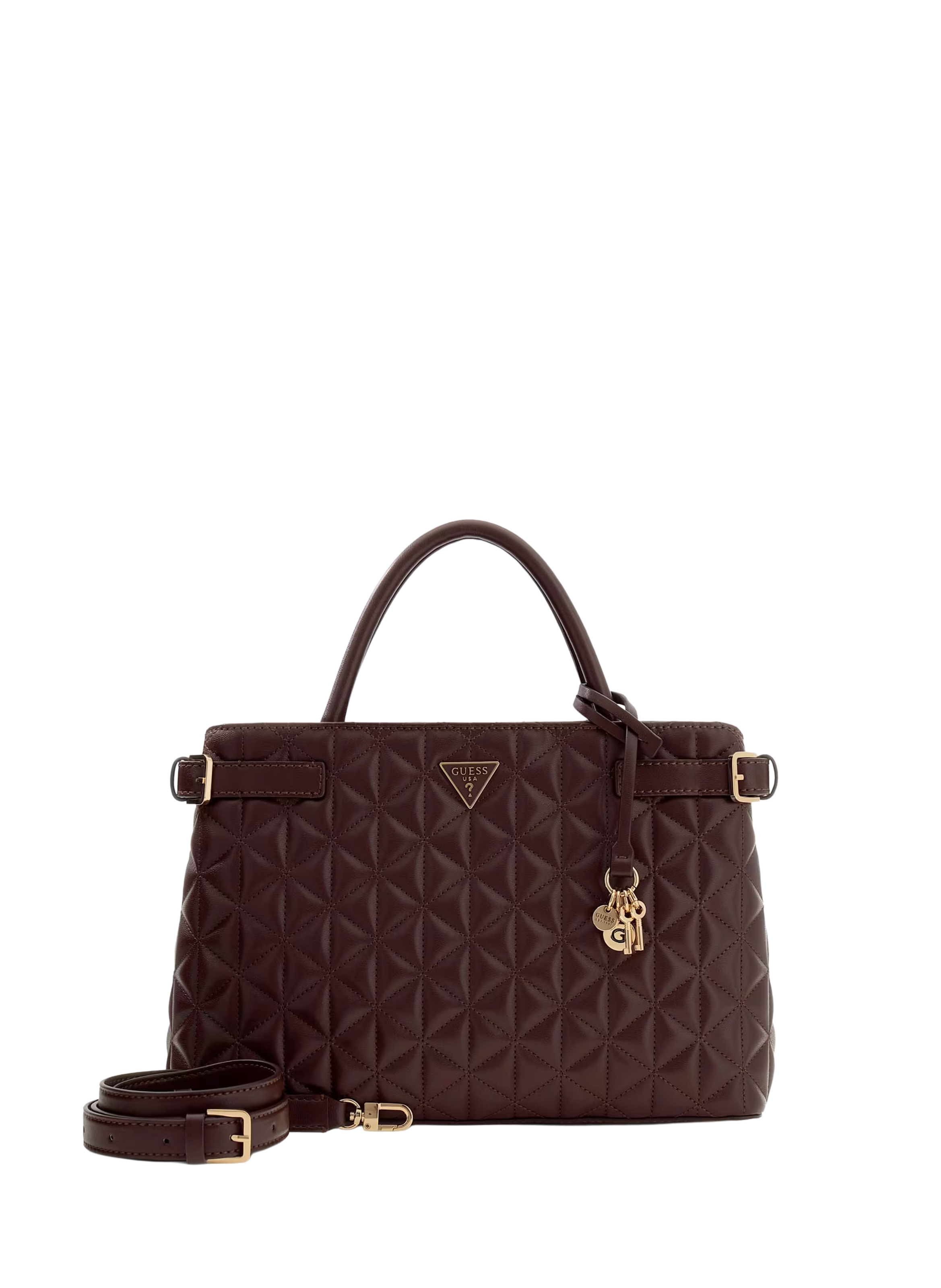Sac à main matelassé GUESS Marron