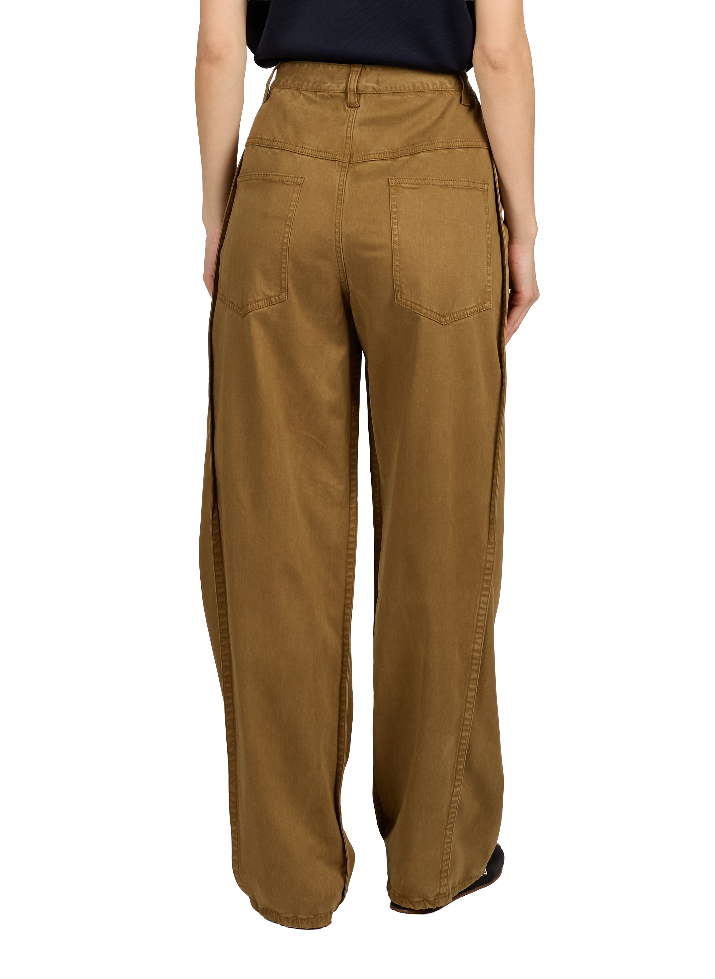 Night blue trousers - The Air Uniform TIBI Yellow