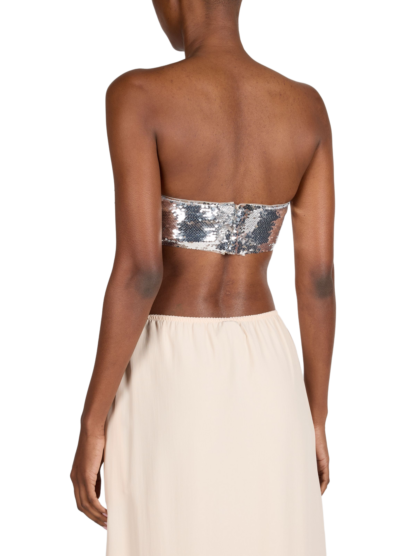 <p>Top bandeau in sequin top shape</p> SIMONE ROCHA Silver
