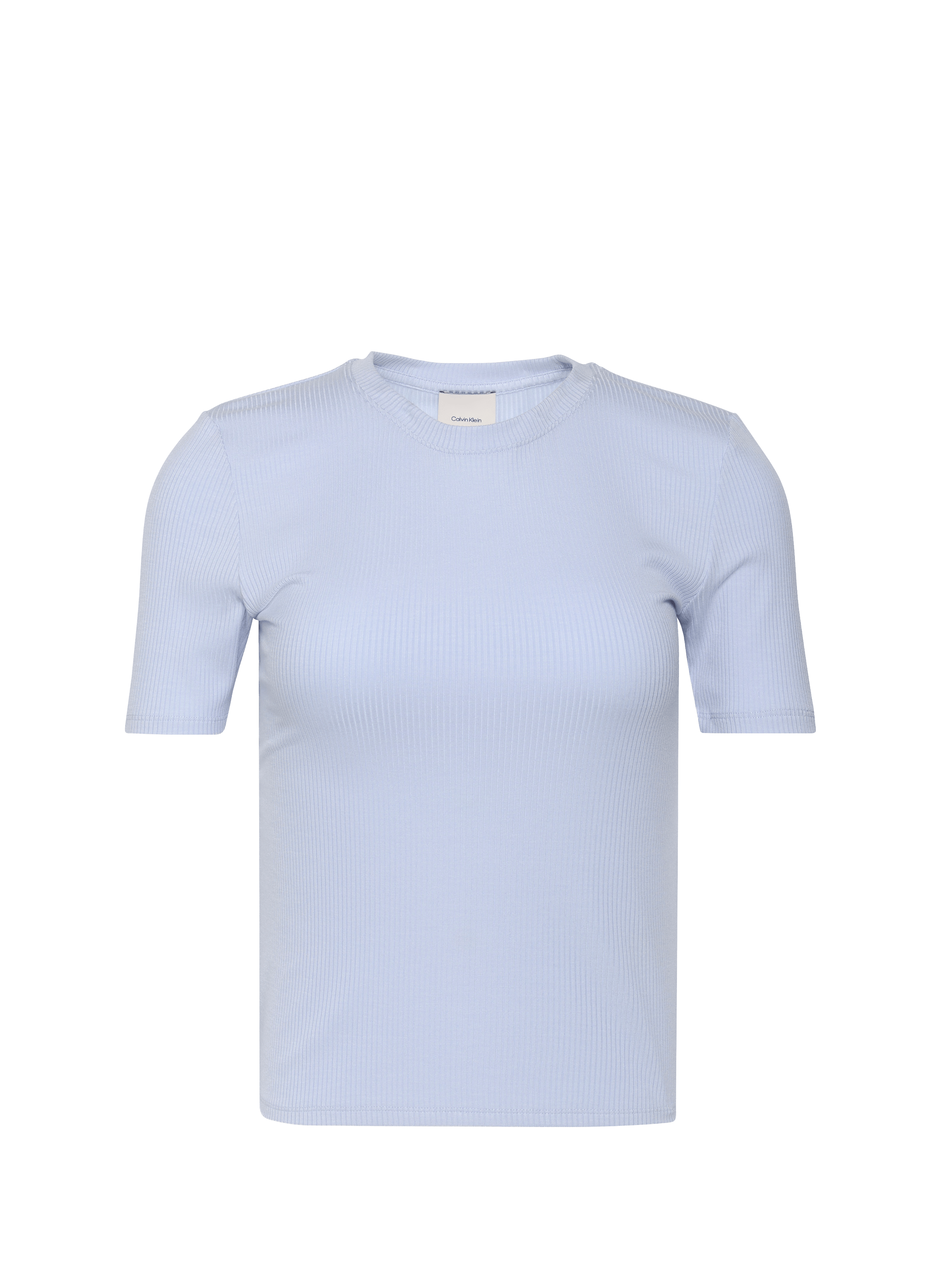 T-shirt côtelé à manches courtes CALVIN KLEIN Bleu