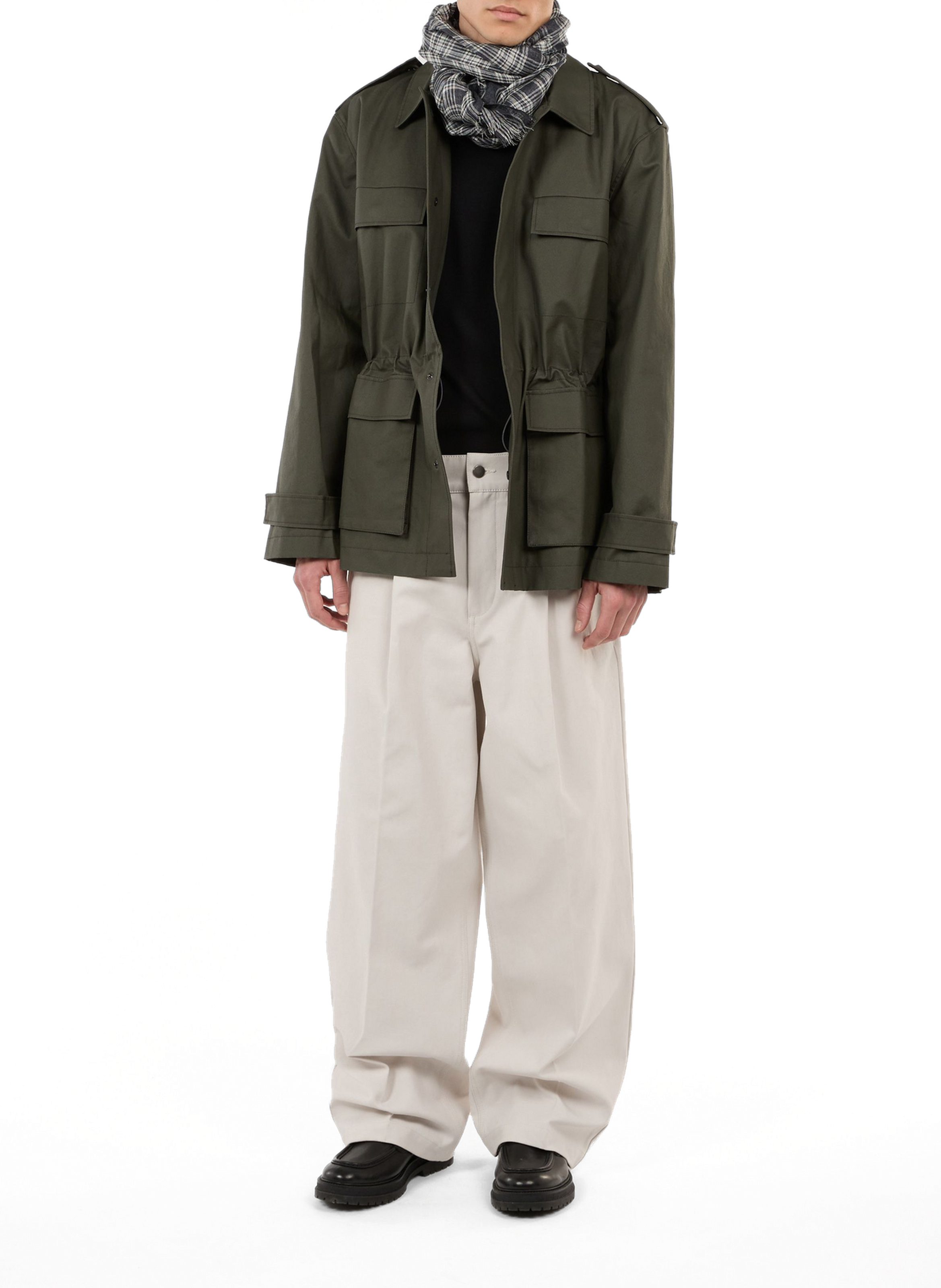 Straight round neck cotton tank top SAISON 1865 Black