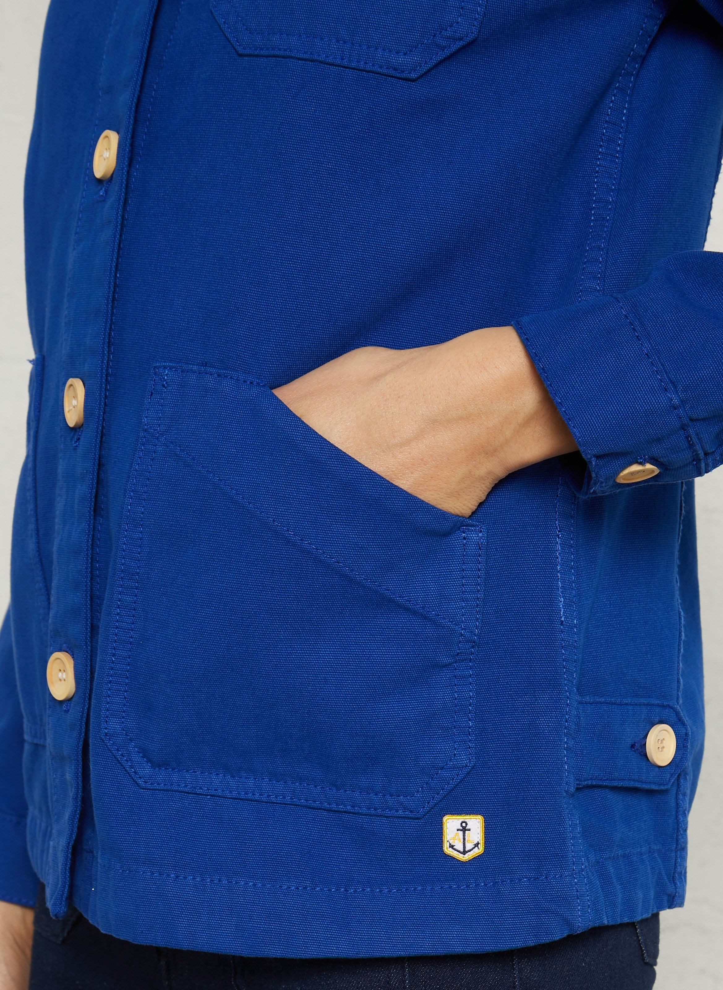 Veste pêcheur droite en coton ARMOR-LUX Bleu