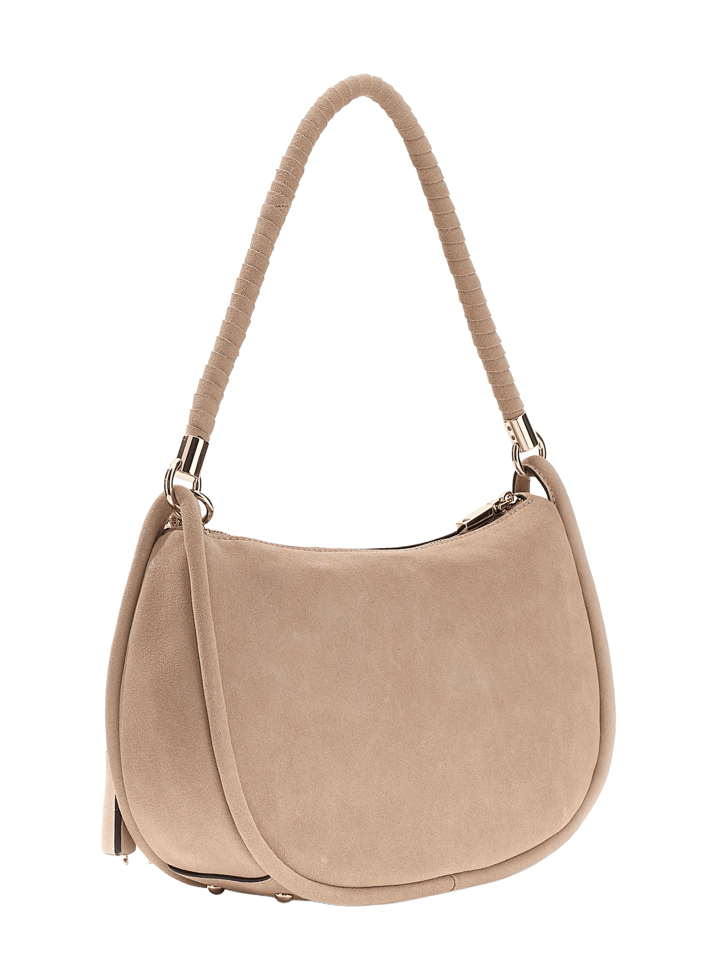 Borsa a mano in pelle grana. GUESS Beige