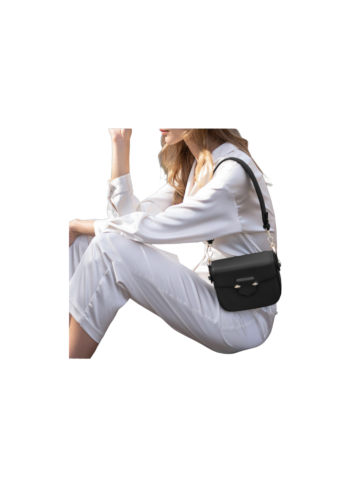 Sèvres | sac trotteur pm en cuir de vachette POURCHET Noir