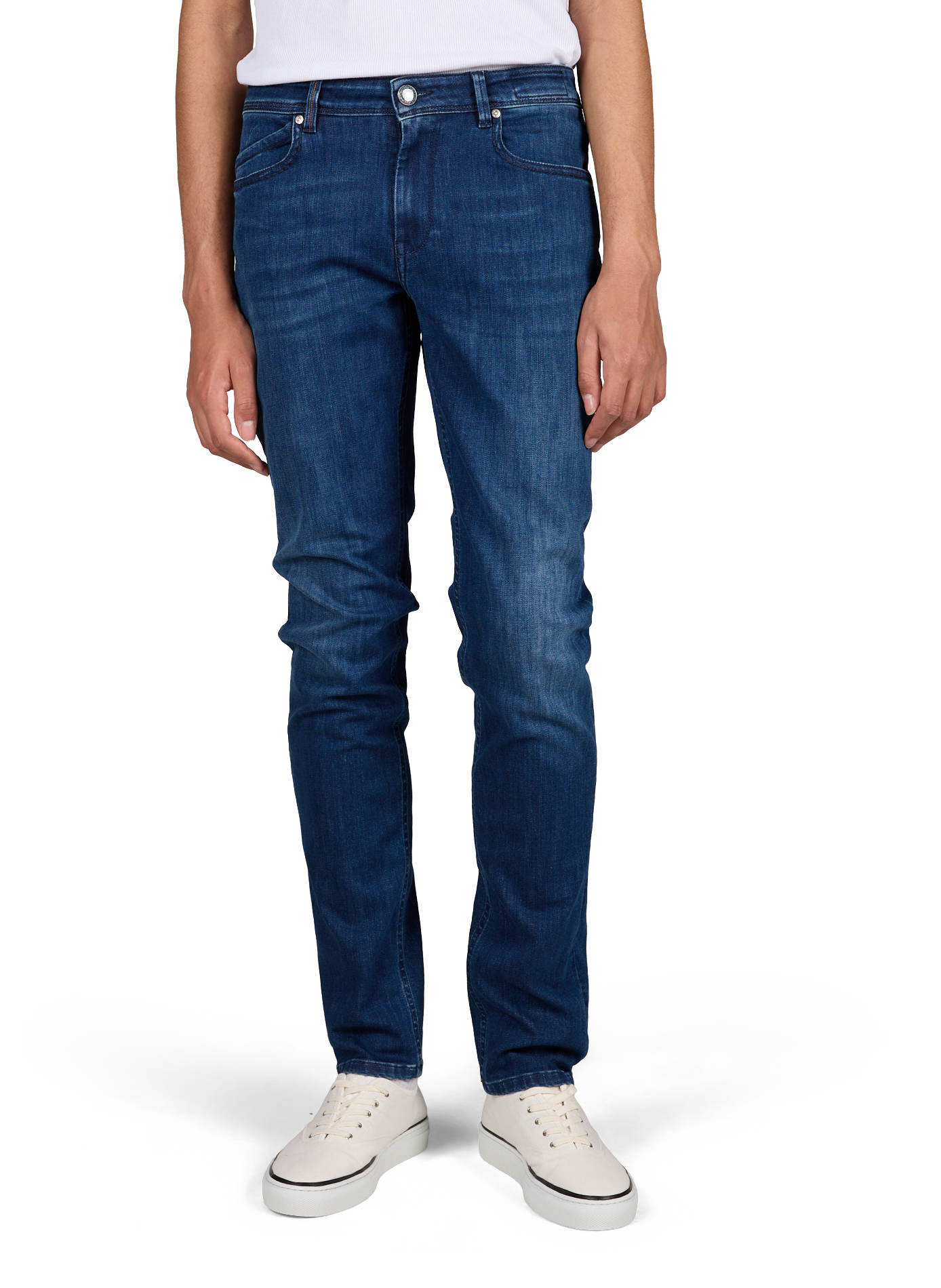 Cotton-blend slim-fit jeans RE HASH Blue