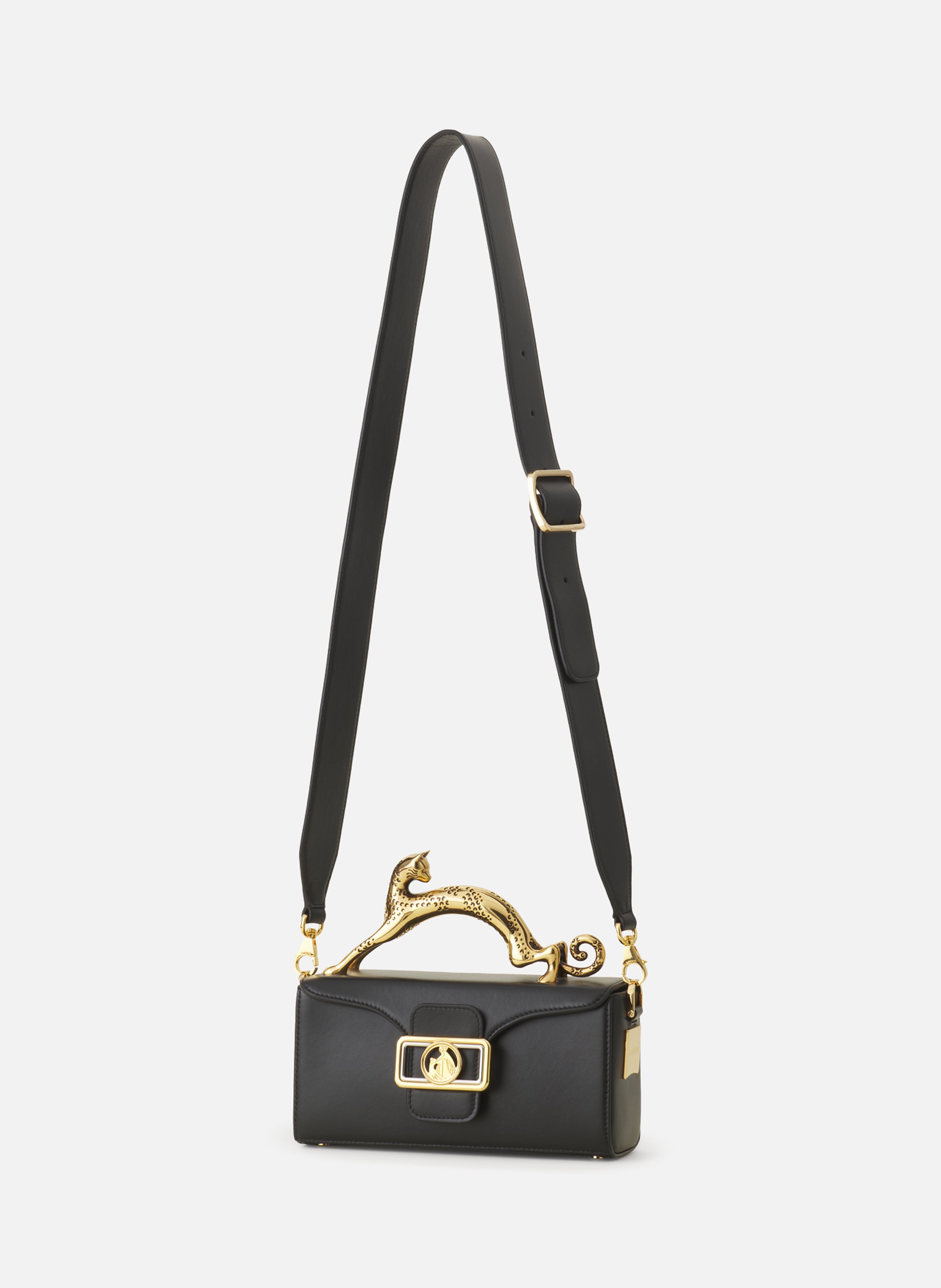 Sac pencil cat nano en cuir LANVIN Noir