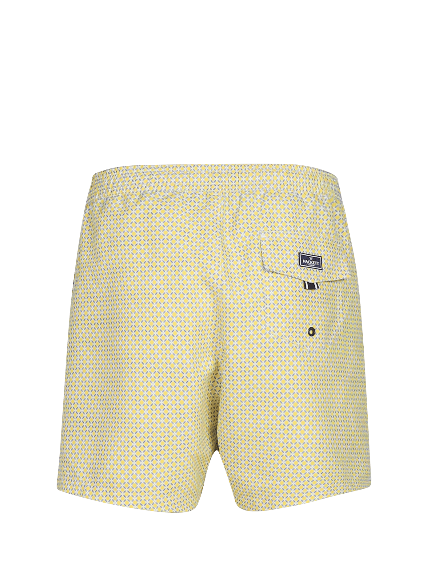 Short de bain à imprimé mini géométrique HACKETT Jaune
