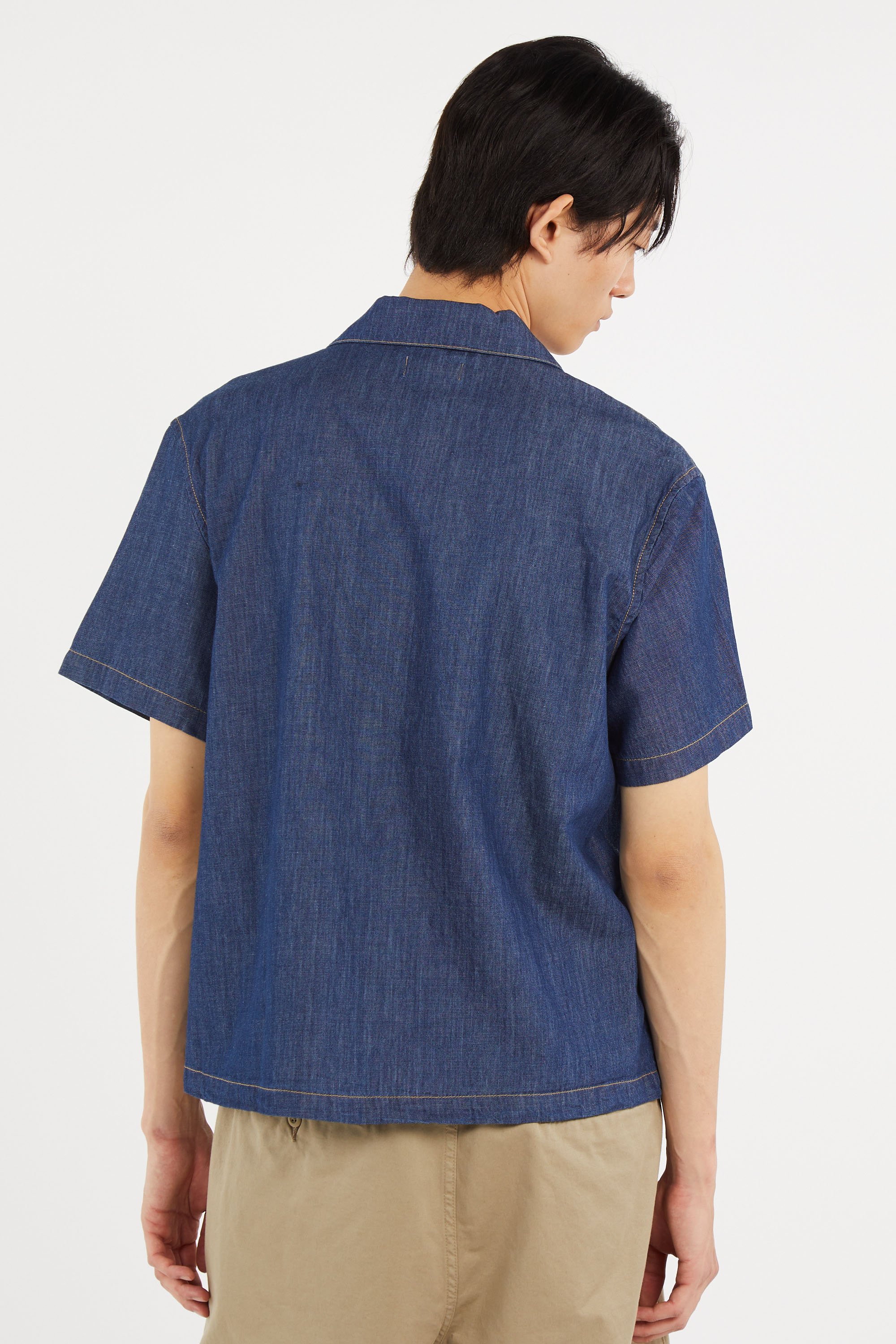 Chemise chemise casual manches co LACOSTE Bleu