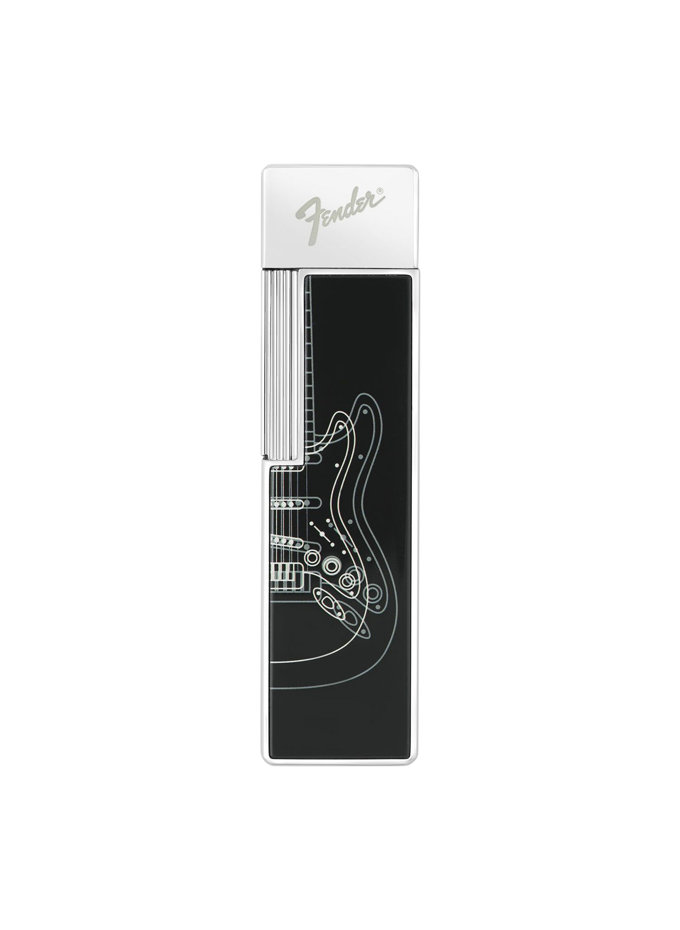 Lacquered Twiggy Fender Lighter S.T. DUPONT Black
