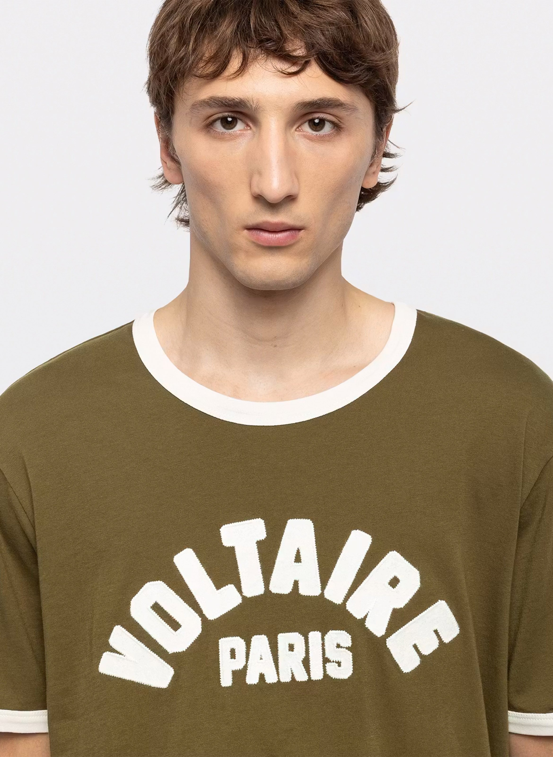 Tee-shirt droit à détail brodé woody ZADIG&VOLTAIRE Vert