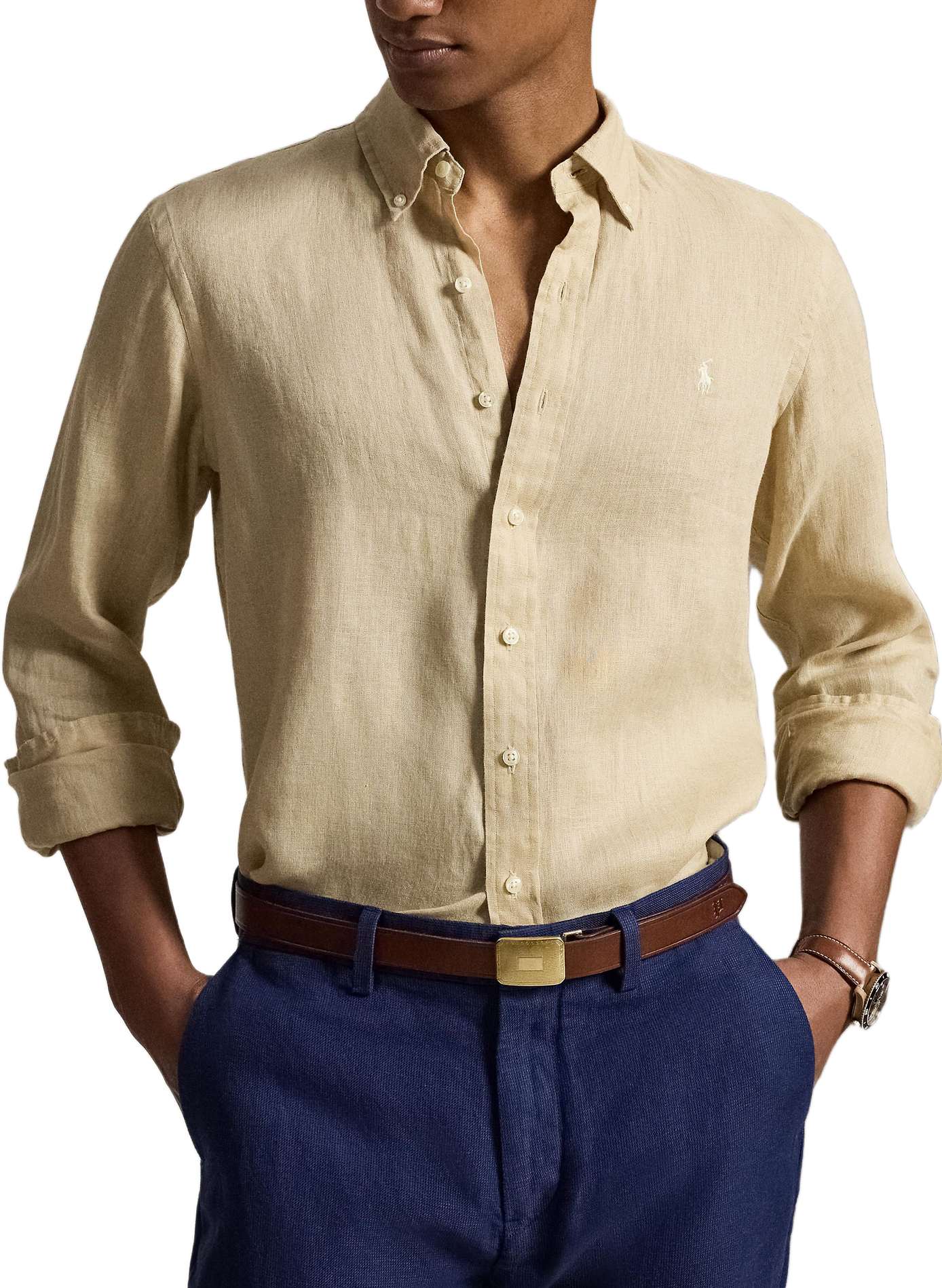 Linen shirt | Beige POLO RALPH LAUREN Men