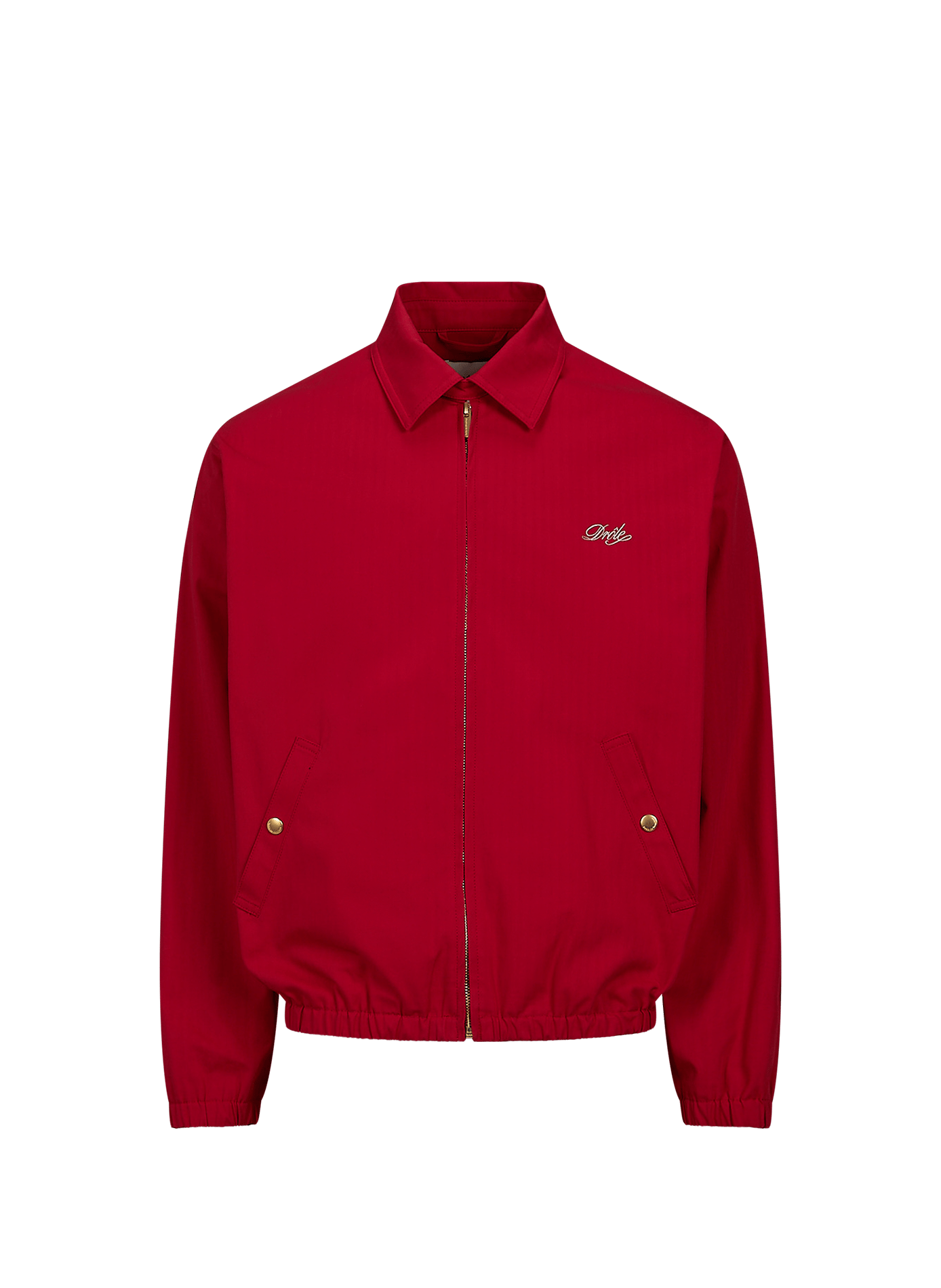 Blouson à col classique à logo brodé DROLE DE MONSIEUR Rouge