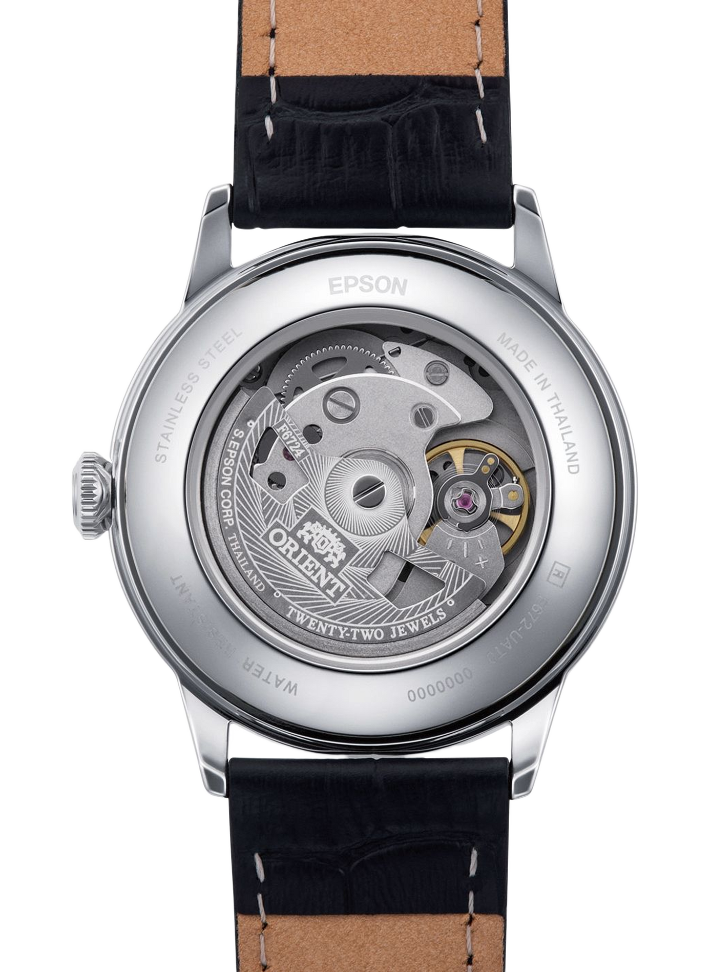 Automatische Bambino Uhr aus Leder ORIENT Weiss