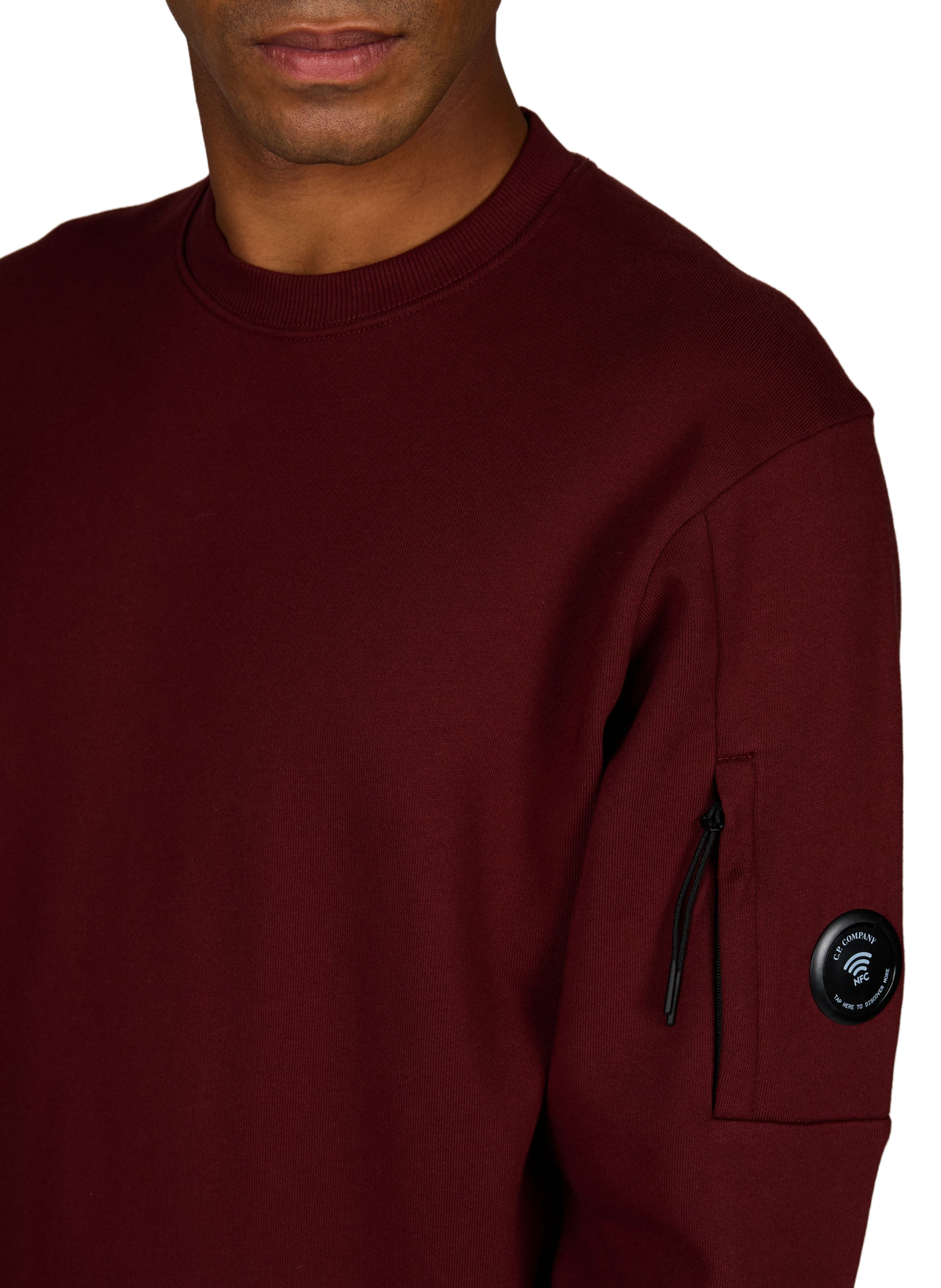 Felpa diritta in cotone CP COMPANY Rosso