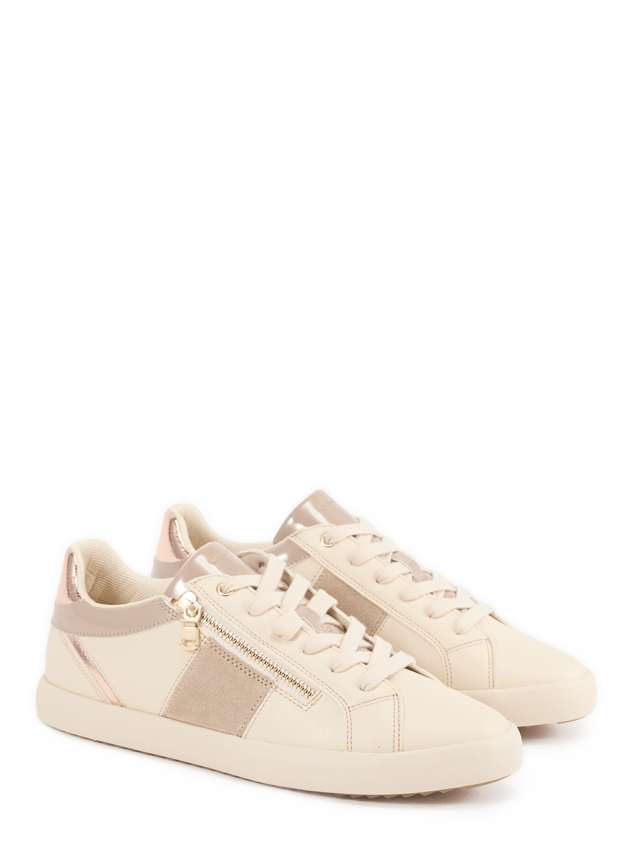 Low-top lace-up sneakers GEOX Beige