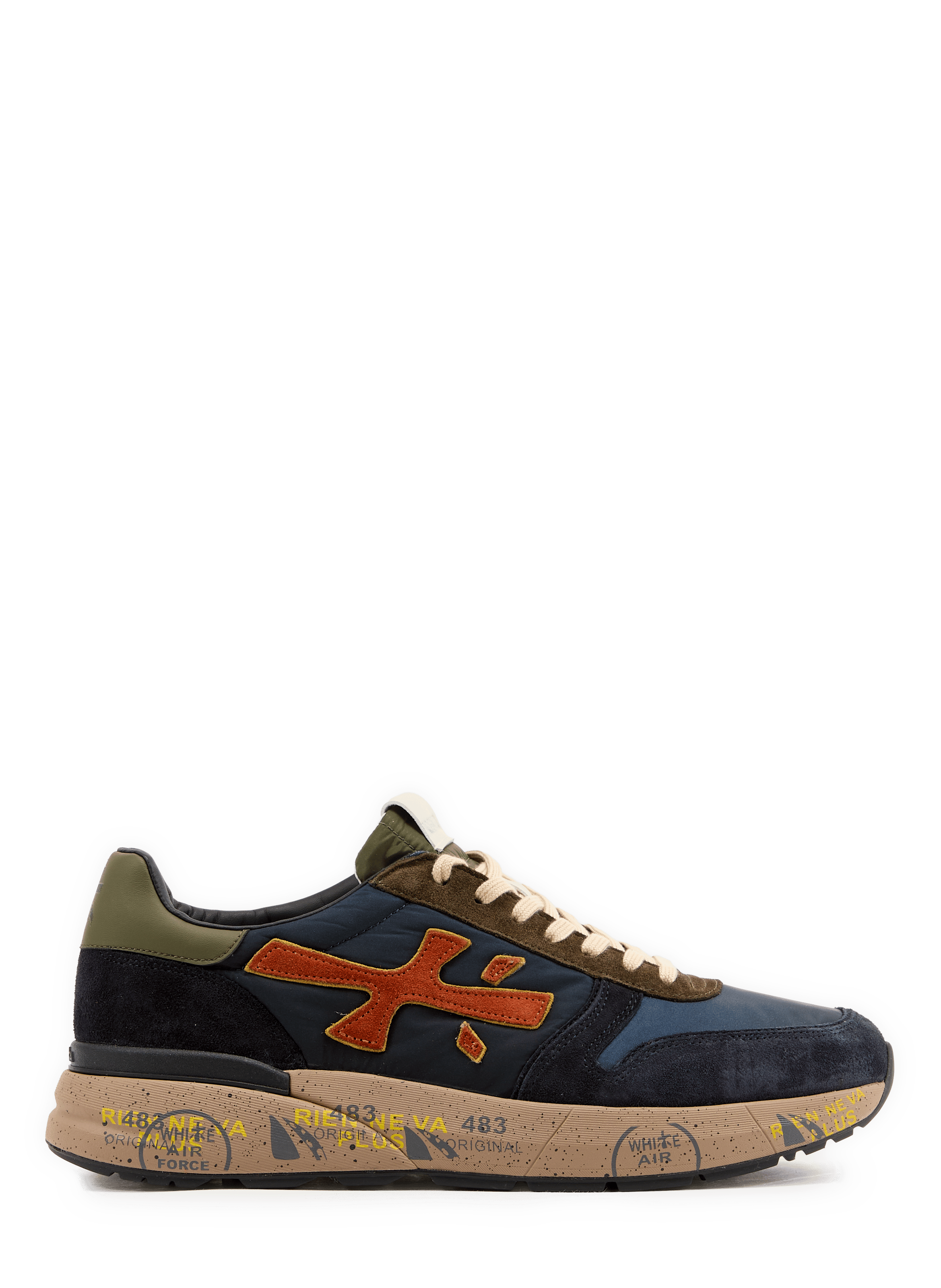 Zapatillas MICK VAR de dos materiales con cordones PREMIATA Azul