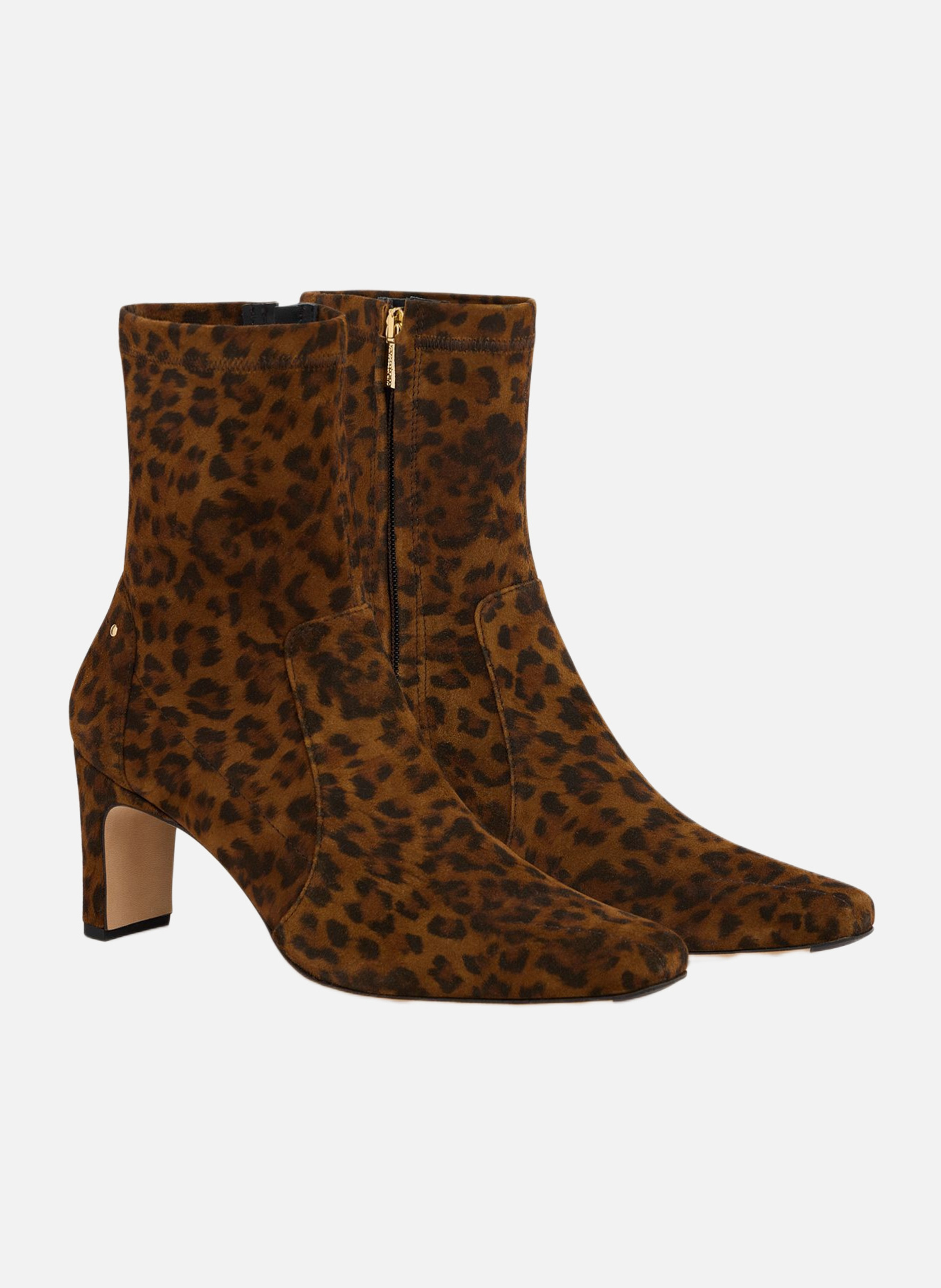 Bottines souples léopard VANESSA BRUNO Marron