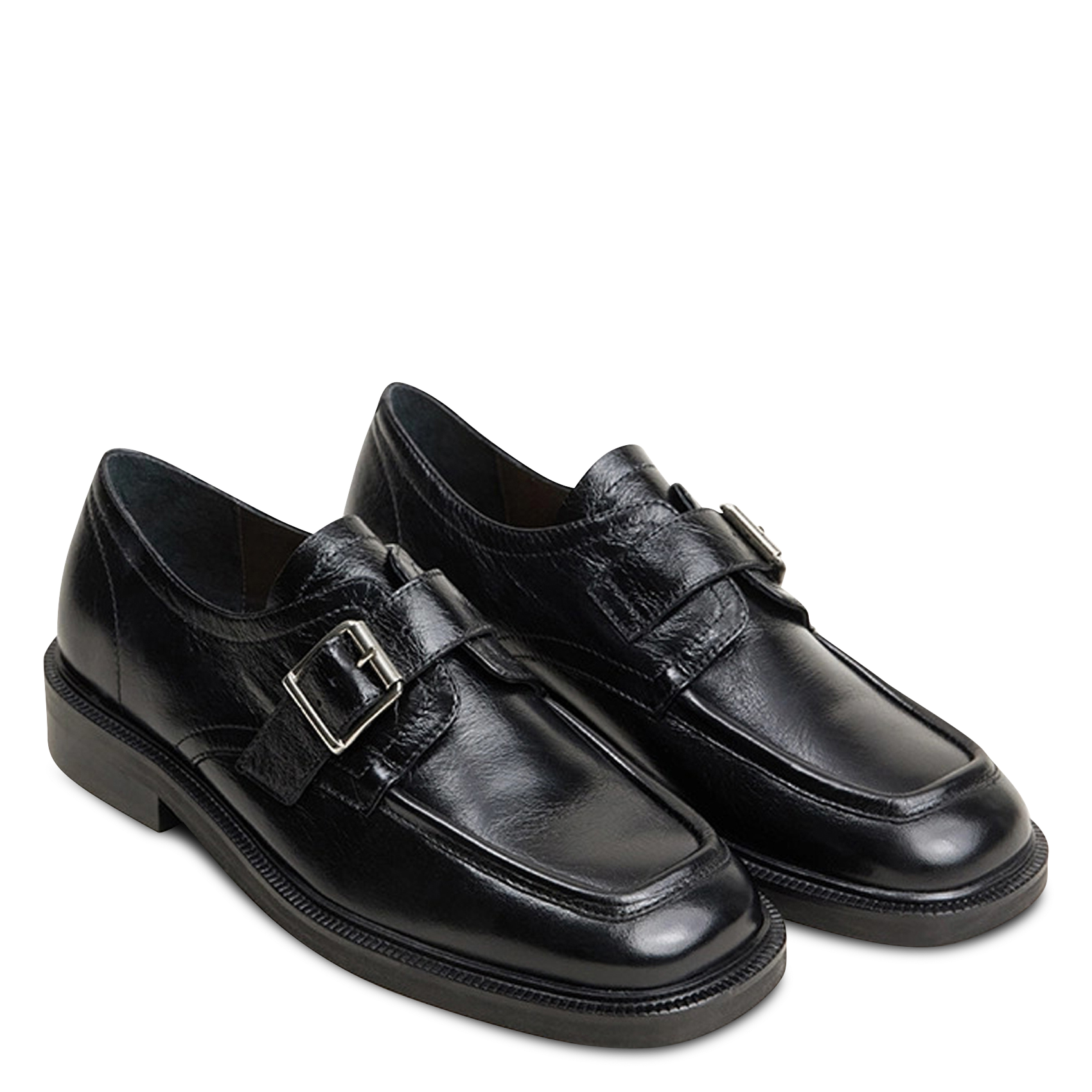 Mocassins en cuir verni damelia JONAK Noir