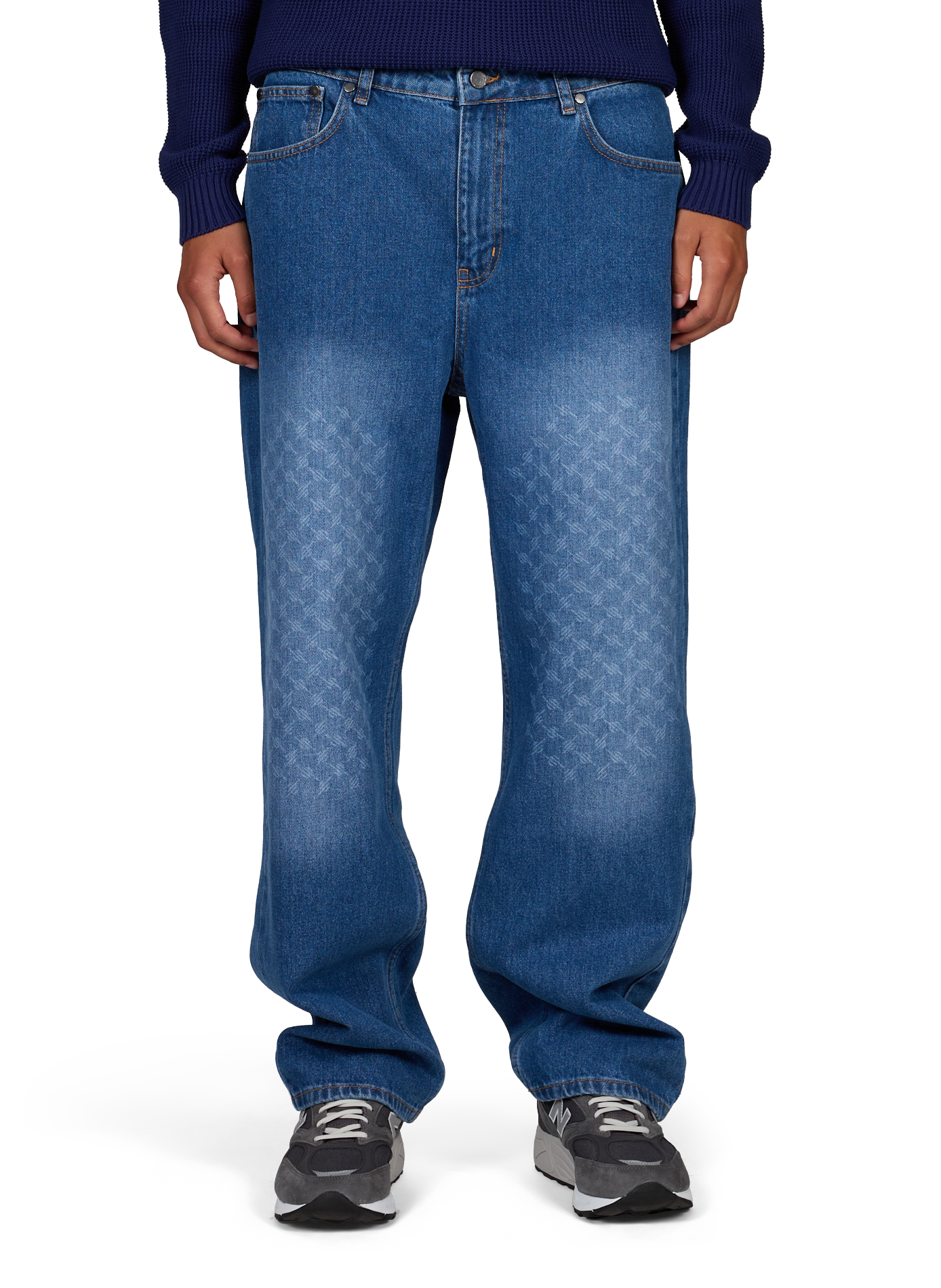 Straight-cut cotton jeans DAILY PAPER Blue