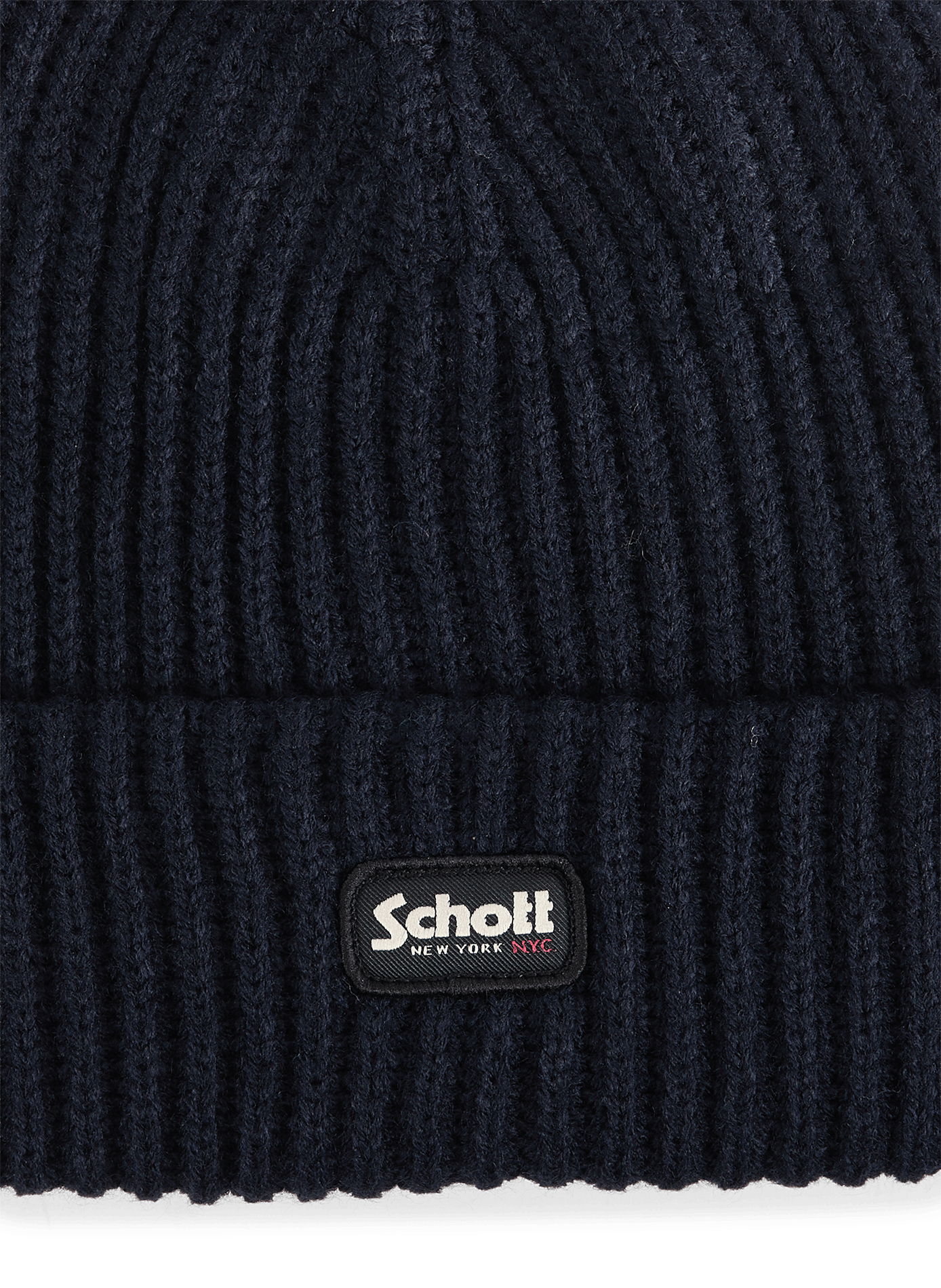Knit beanie SCHOTT Blue