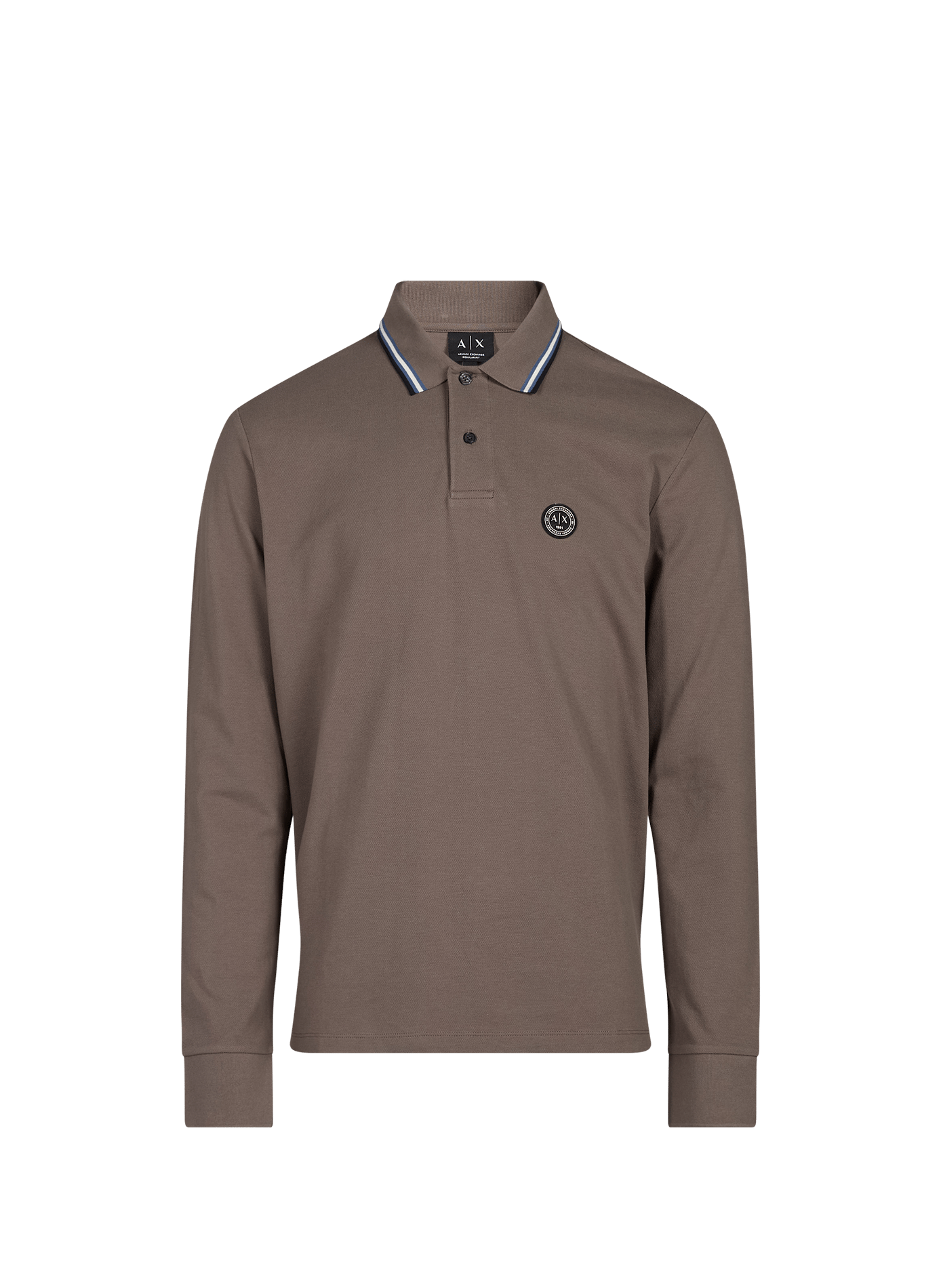 Straight cotton polo shirt ARMANI EXCHANGE Beige