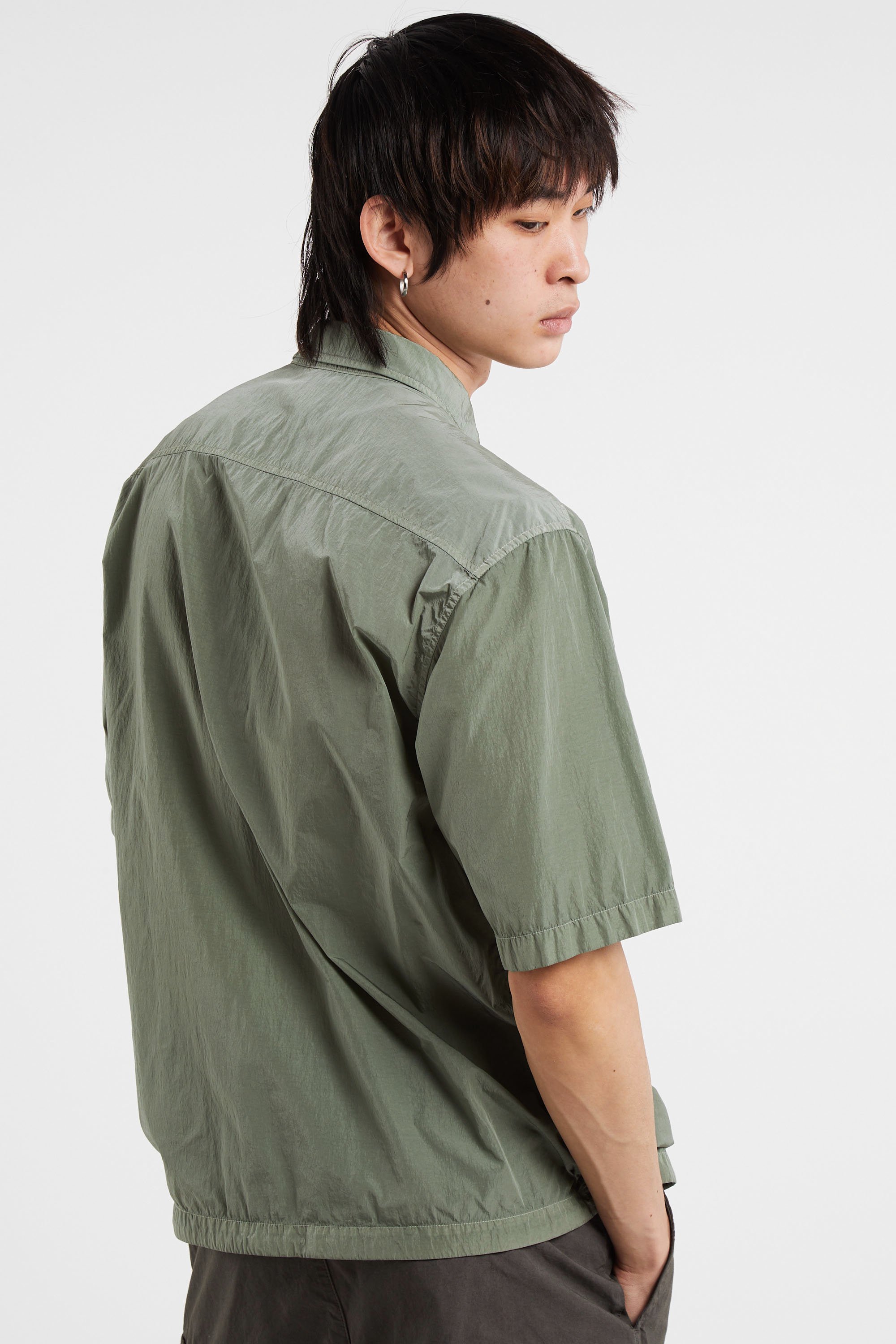 Surchemise chrome-r short sleeve lens overshirt CP COMPANY Vert